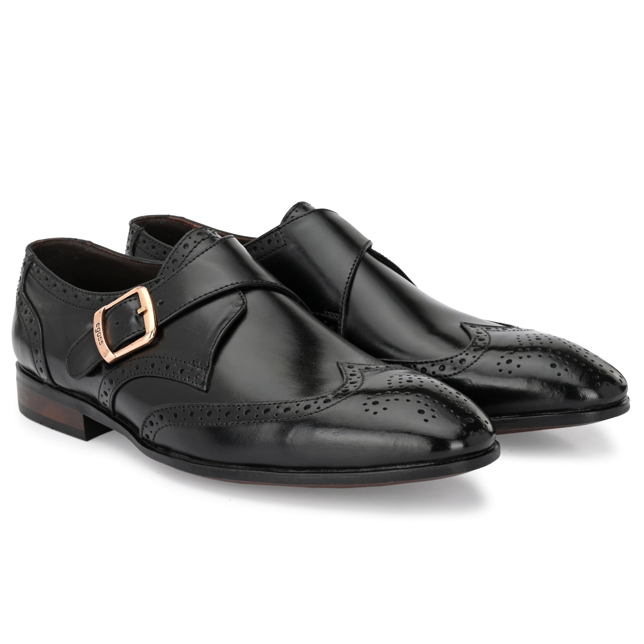 Formal Leather Buckled Shoes For Men