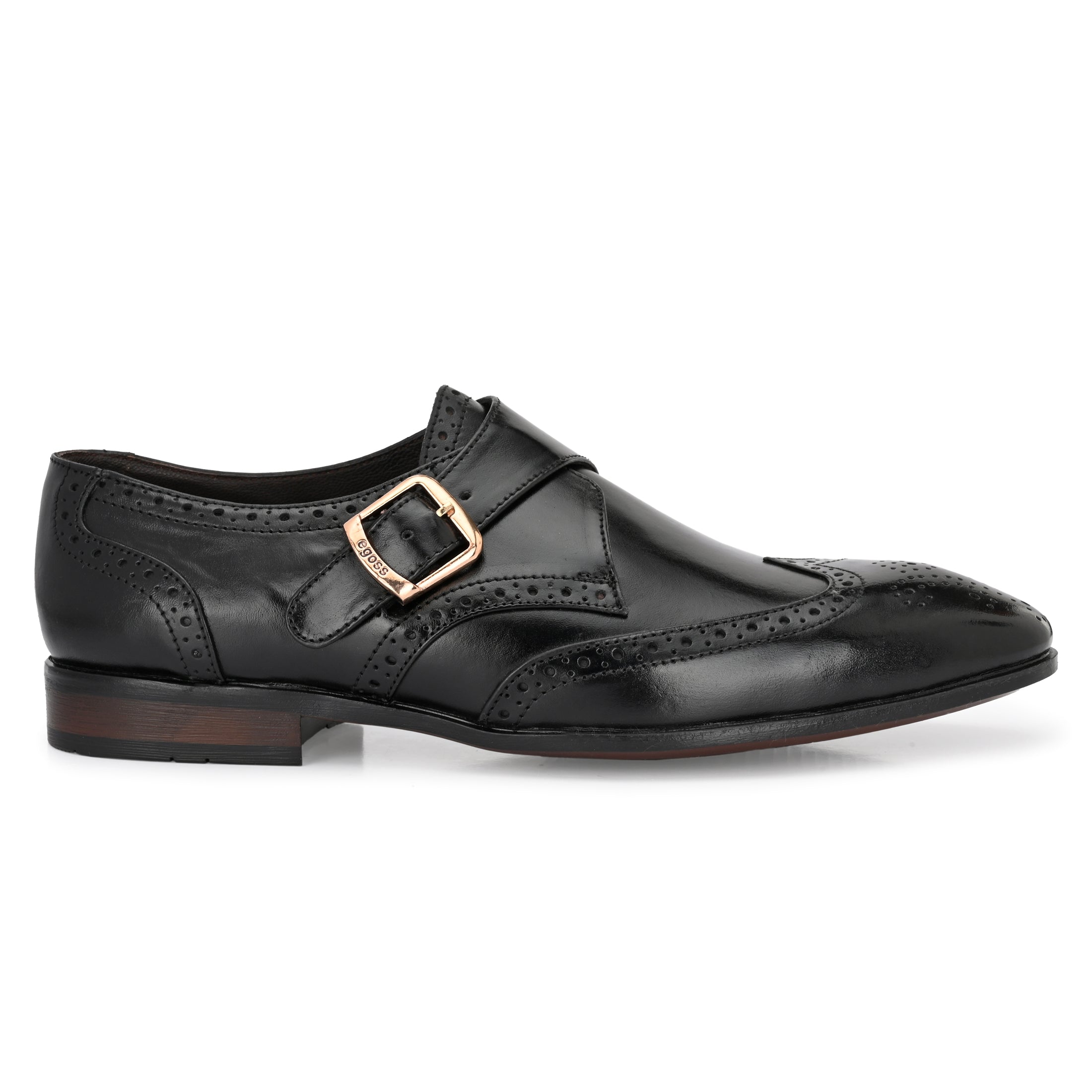 Formal Leather Buckled Shoes For Men