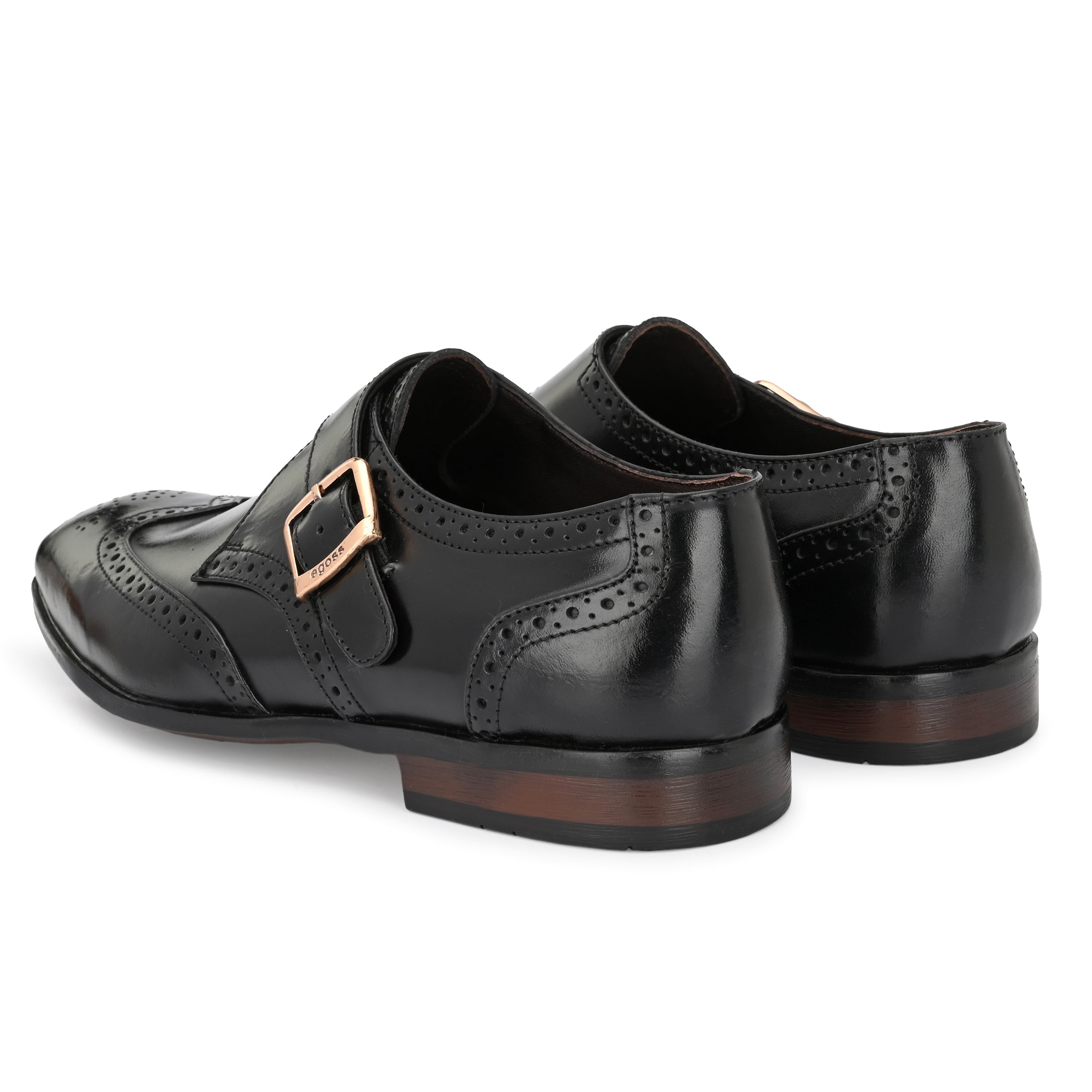 Formal Leather Buckled Shoes For Men