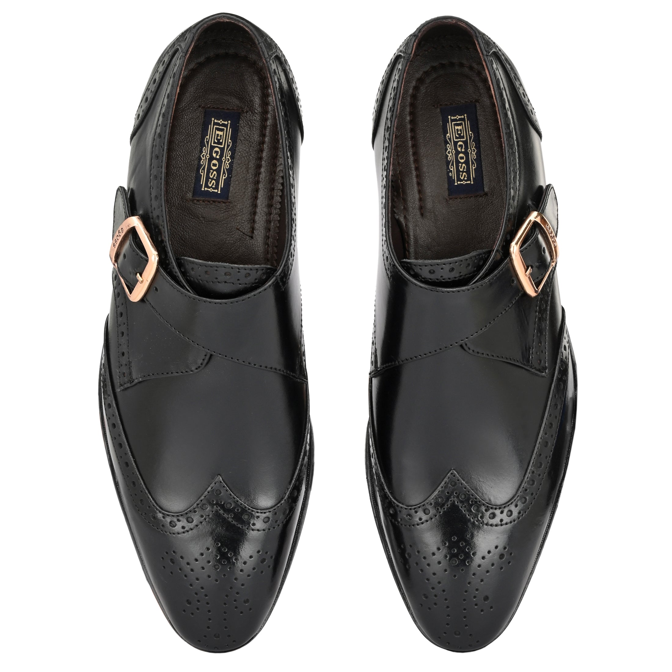 Formal Leather Buckled Shoes For Men