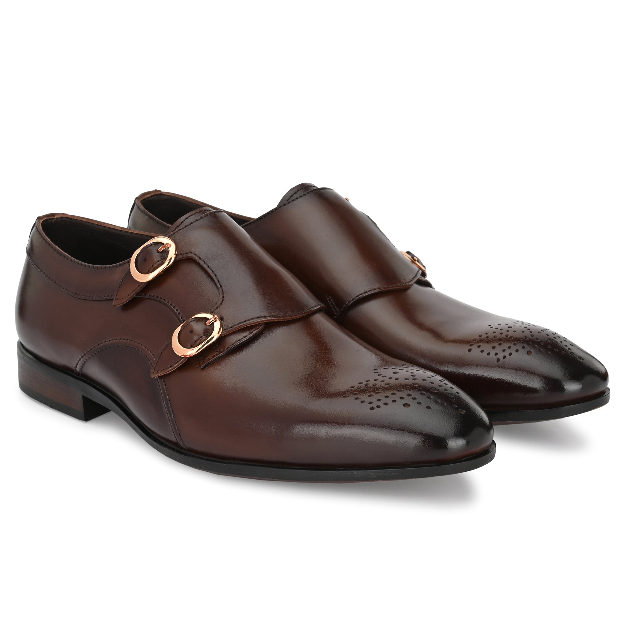 Formal Leather Buckled Shoes For Men