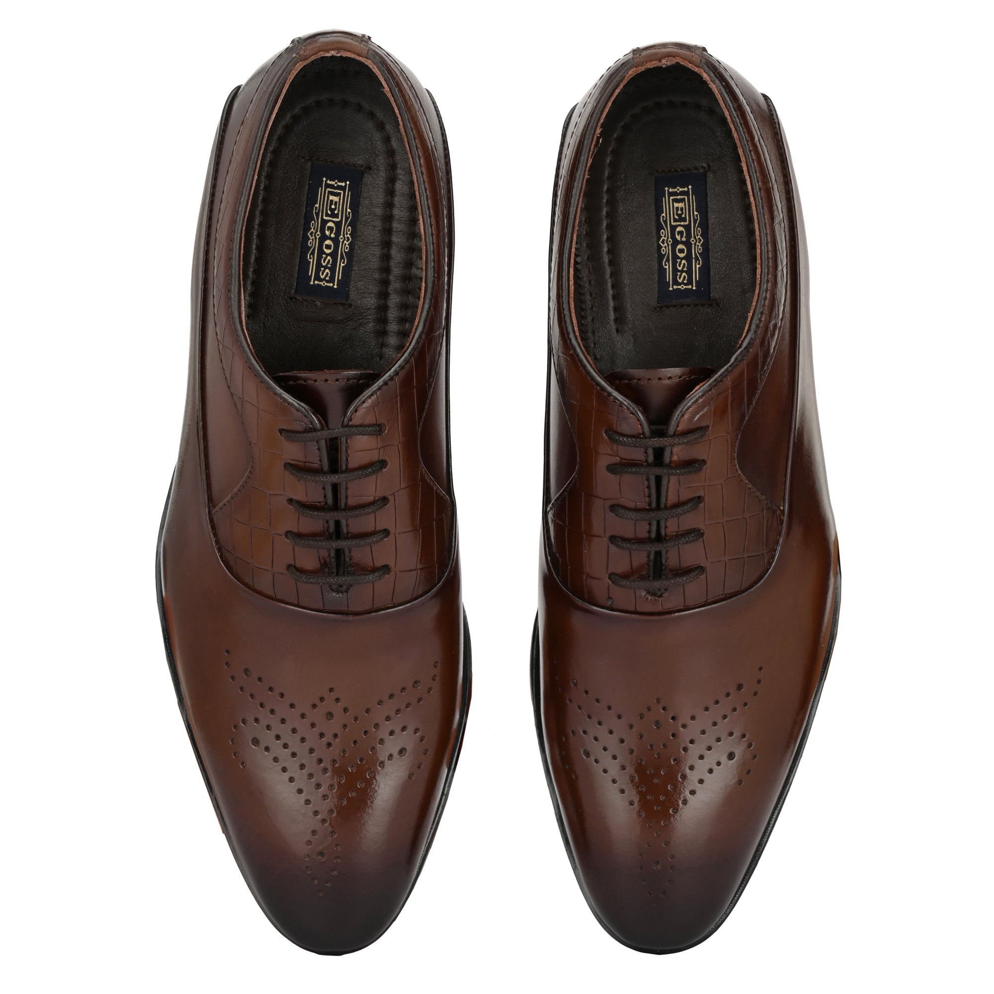 Egoss Formal Lace-Up Brogue Shoes For Men