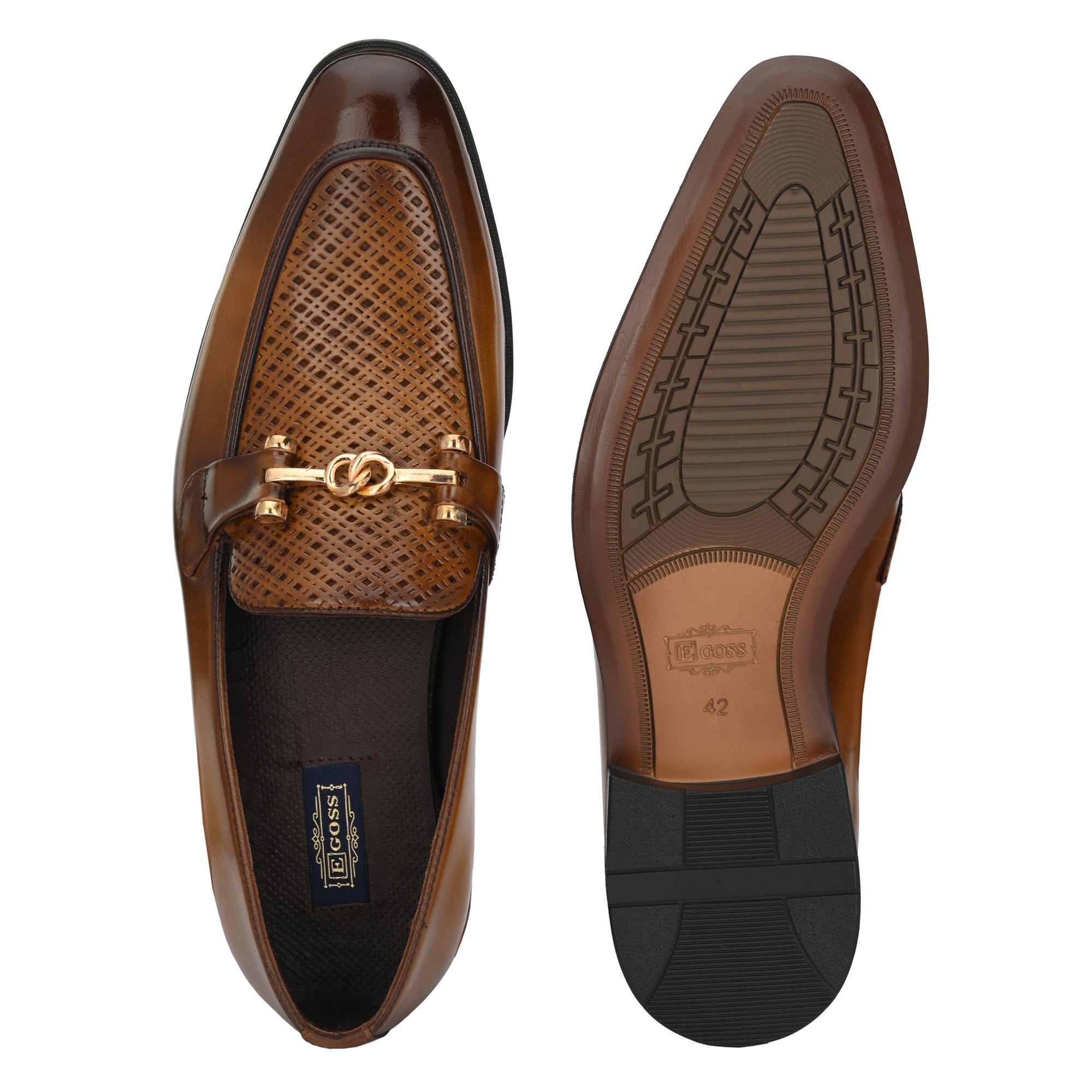 Buckled Formal Loafers For Men by Egoss