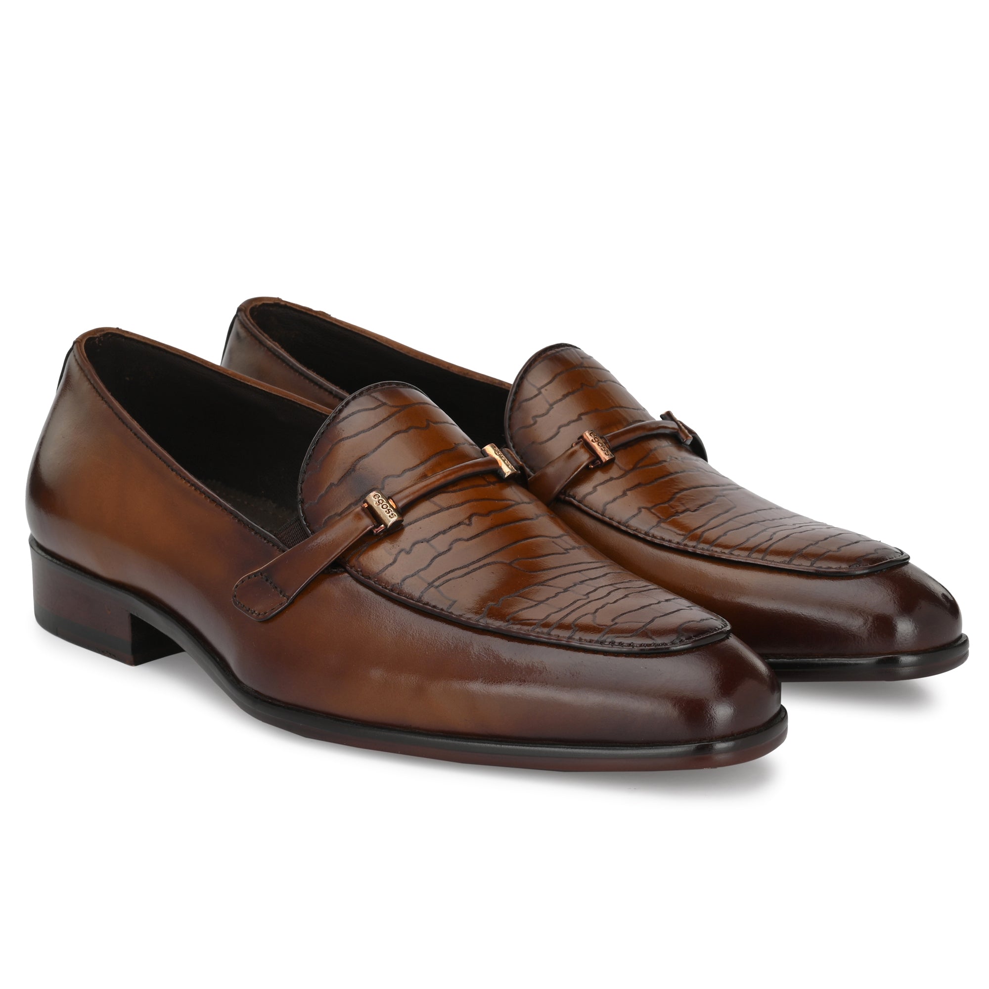 Buckled Formal Loafers For Men by Egoss