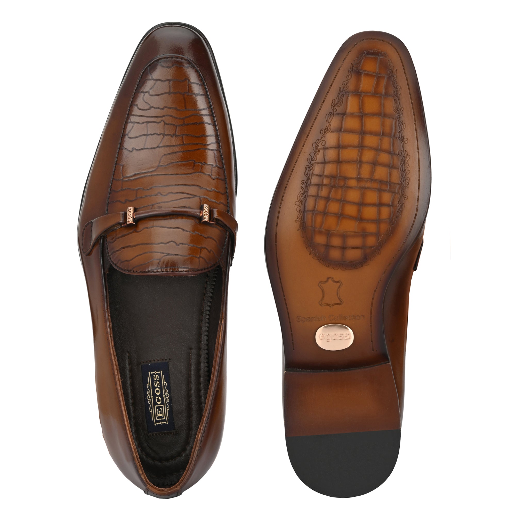 Buckled Formal Loafers For Men by Egoss