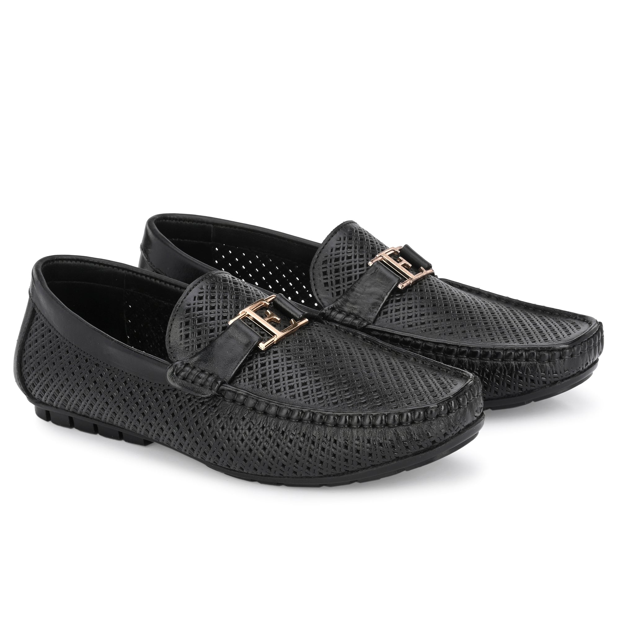 Egoss Buckled Casual Slip on Loafers For Men