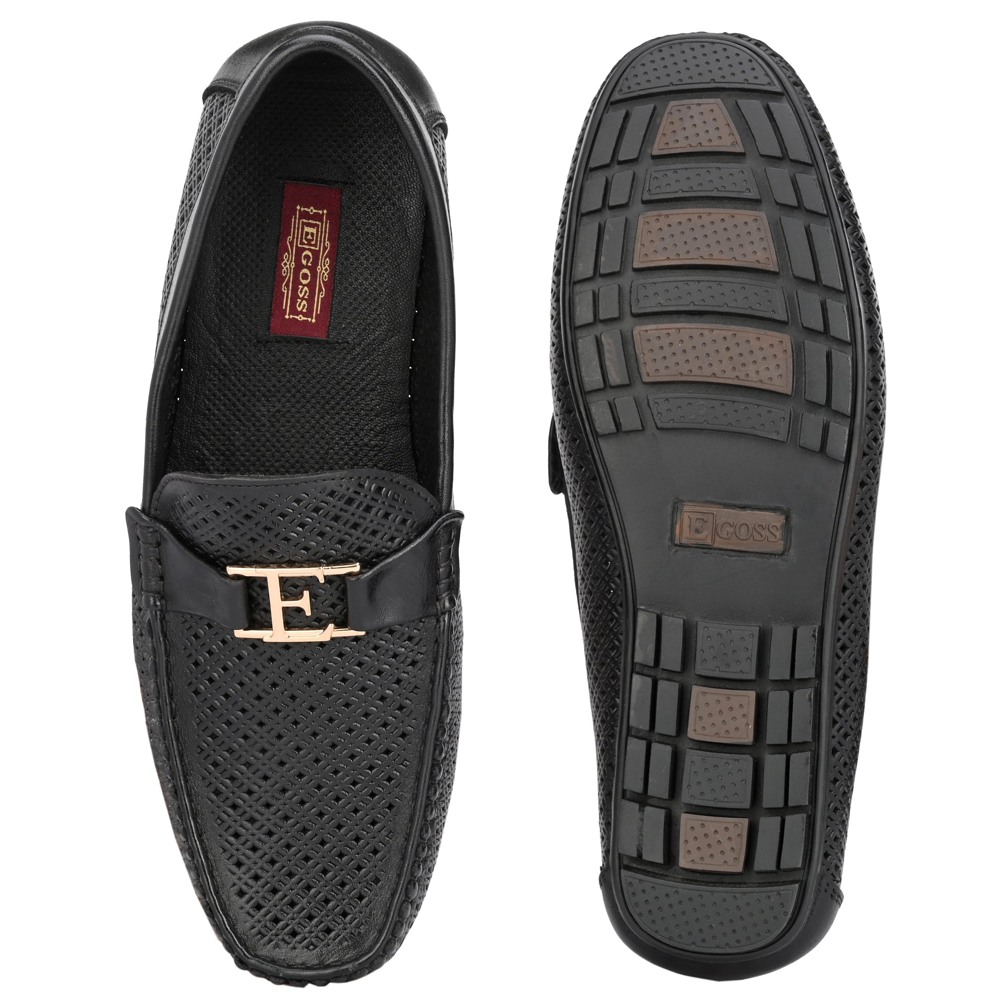 Egoss Buckled Casual Slip on Loafers For Men