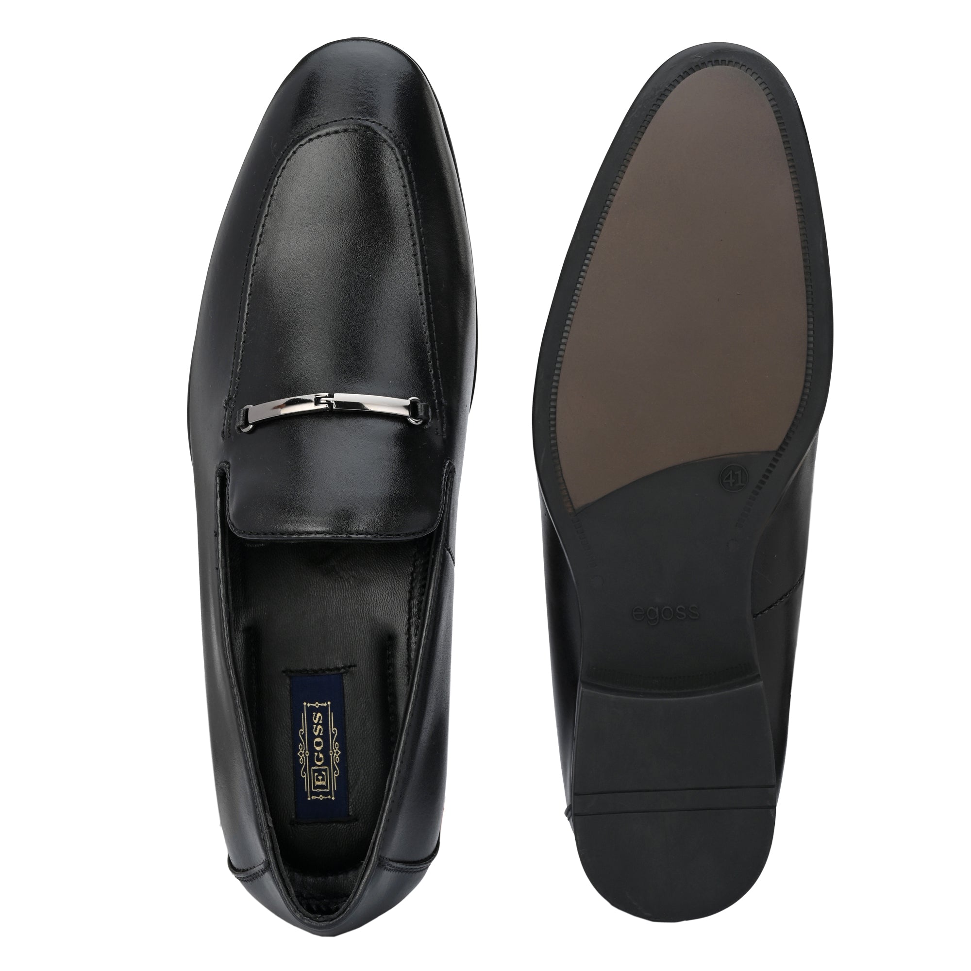 Egoss Mens Buckled Formal Loafers Shoes