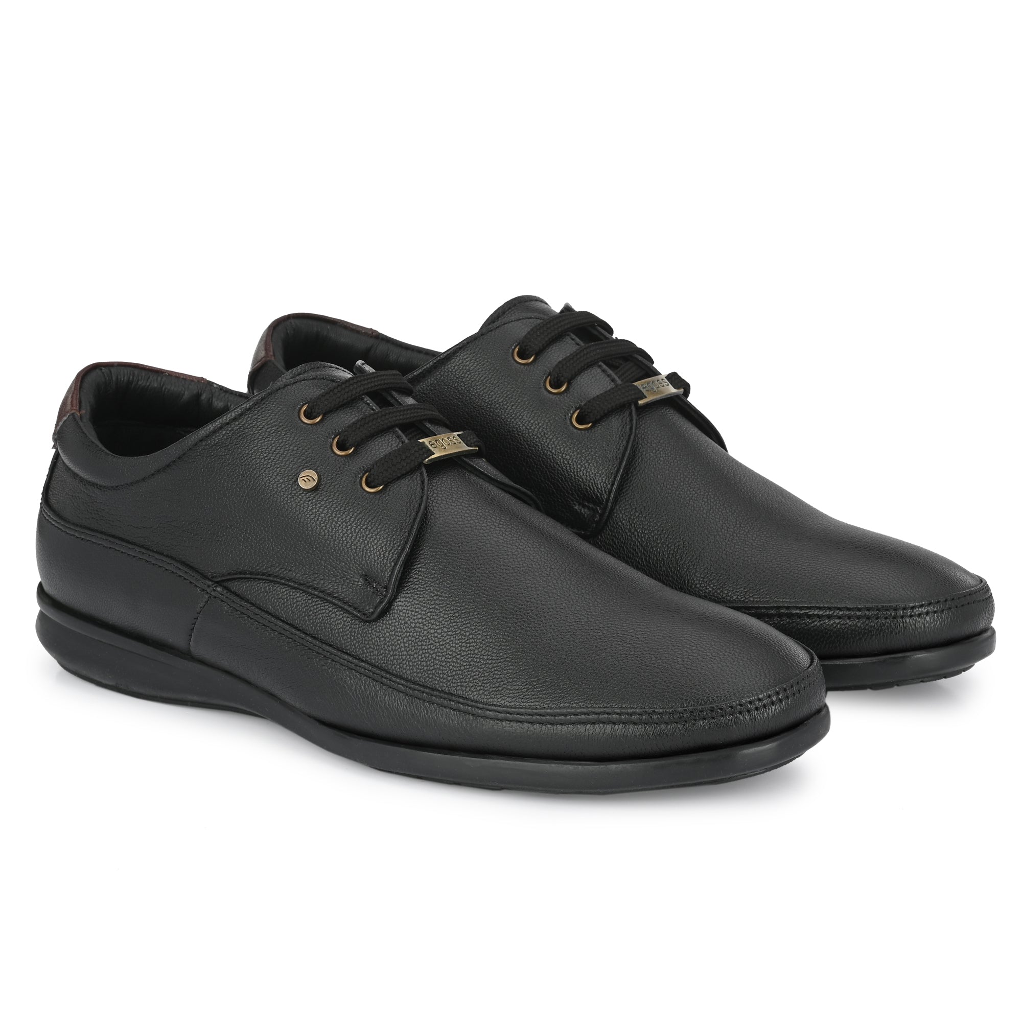 Egoss Leather Casual Lace-Up Shoes For Men