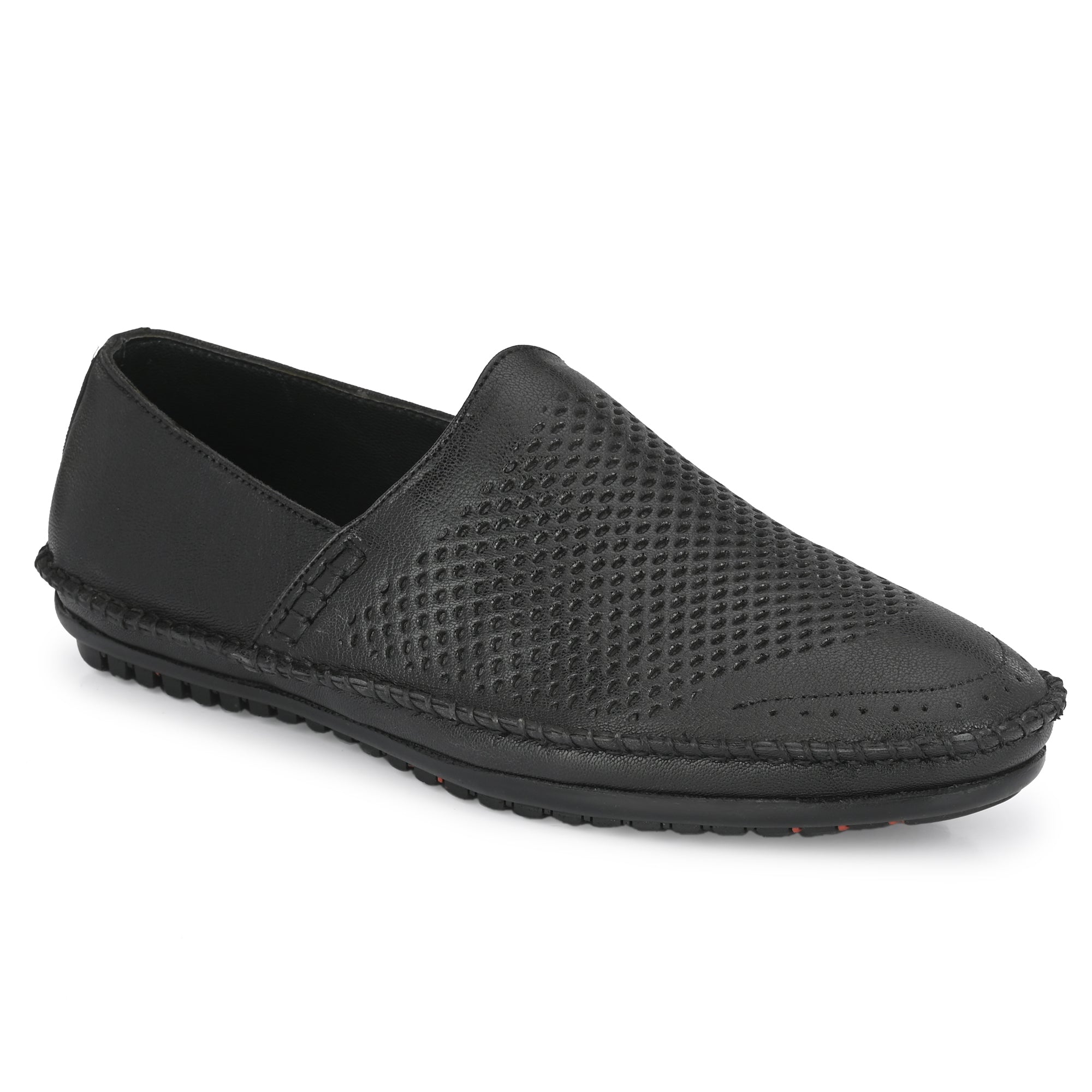 Egoss Leather Casual Slip On Shoes For Men