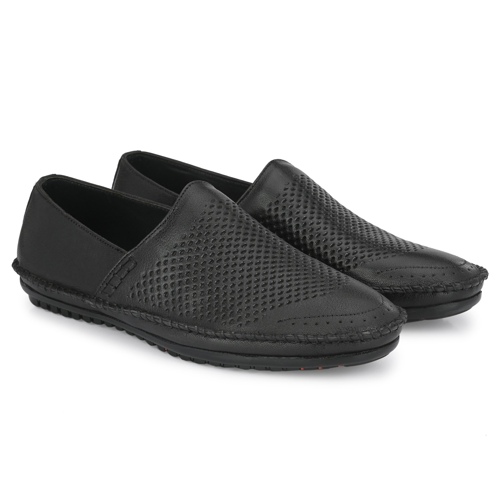 Egoss Leather Casual Slip On Shoes For Men