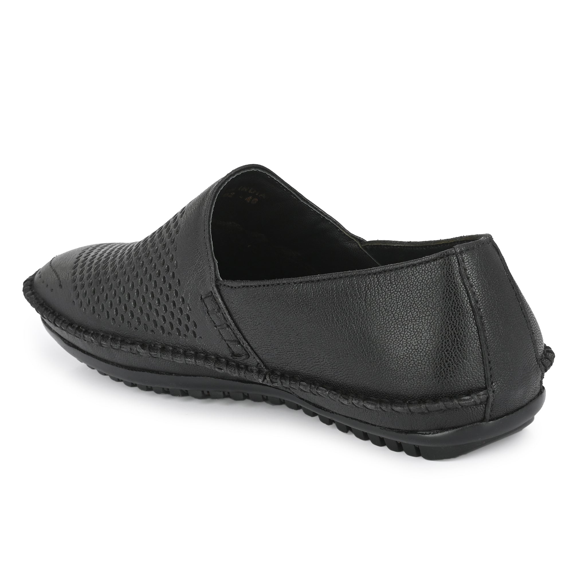 Egoss Leather Casual Slip On Shoes For Men