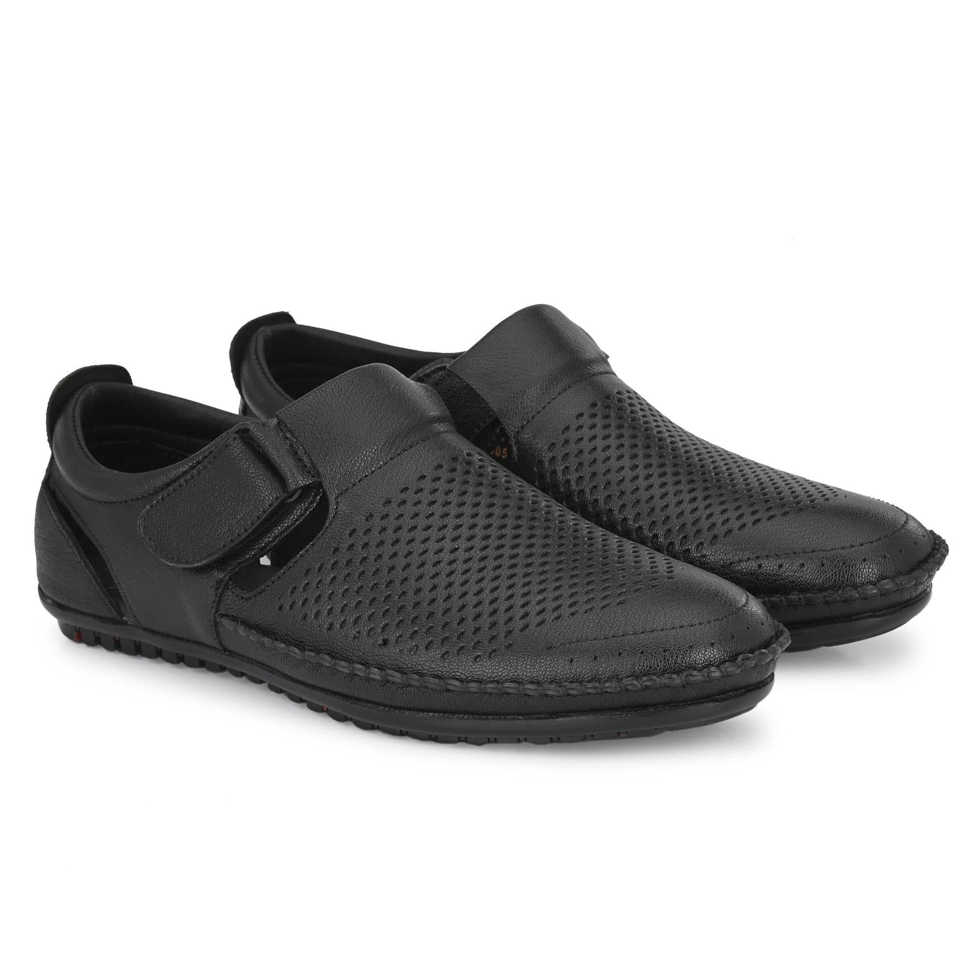 Egoss Leather Casual Slip On Shoes For Men