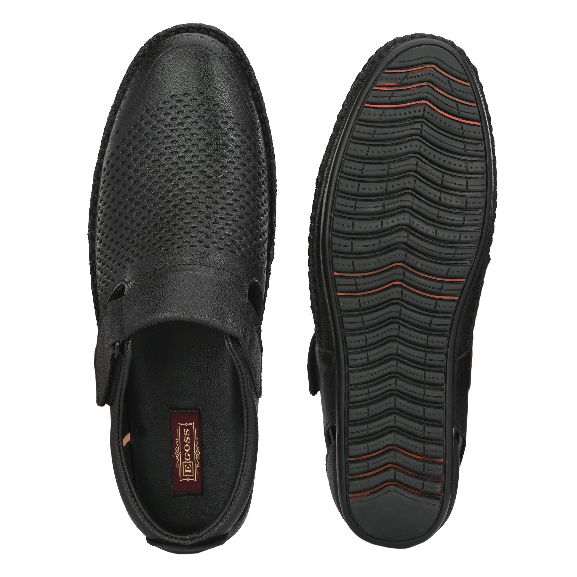 Egoss Leather Casual Slip On Shoes For Men