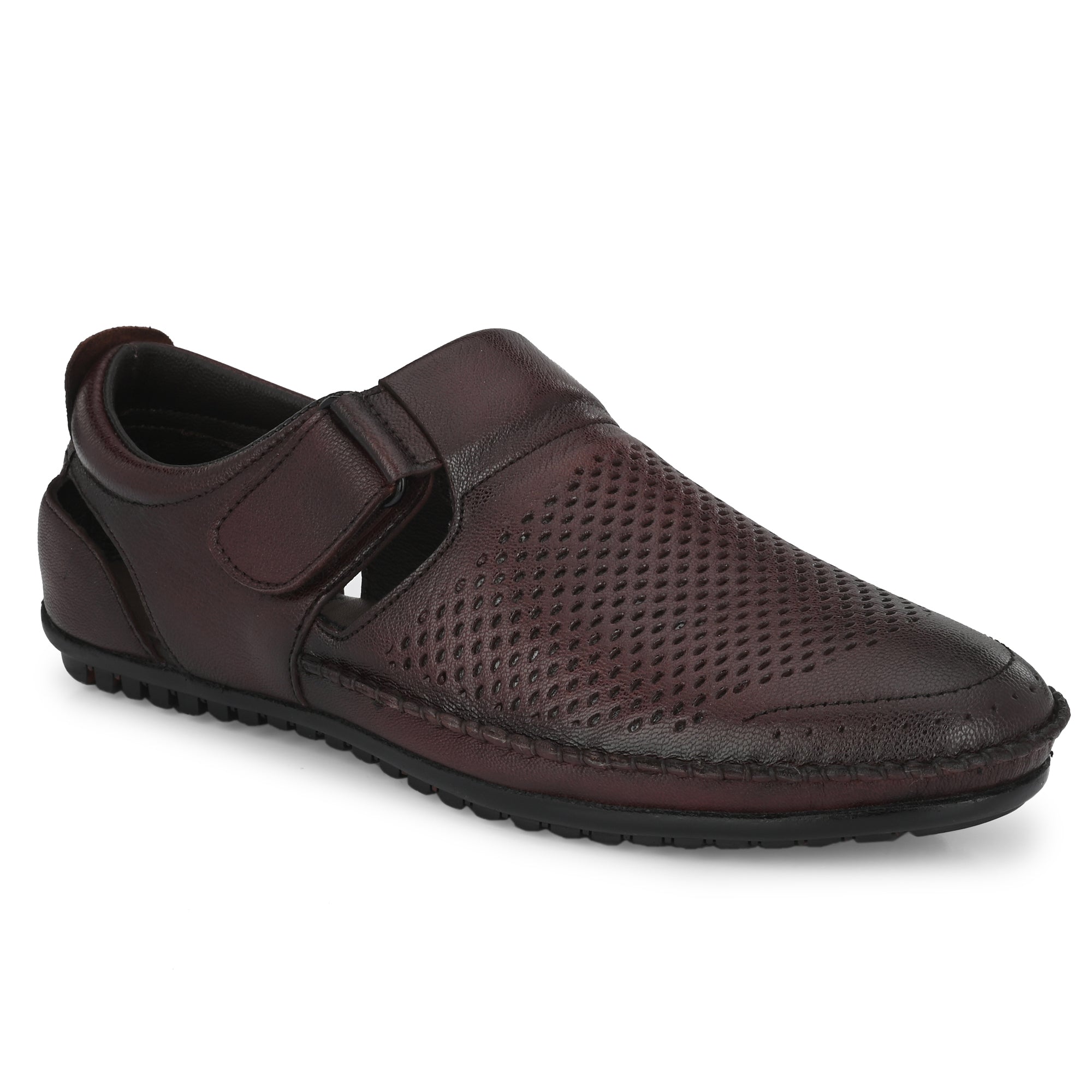 Egoss Leather Casual Slip On Shoes For Men