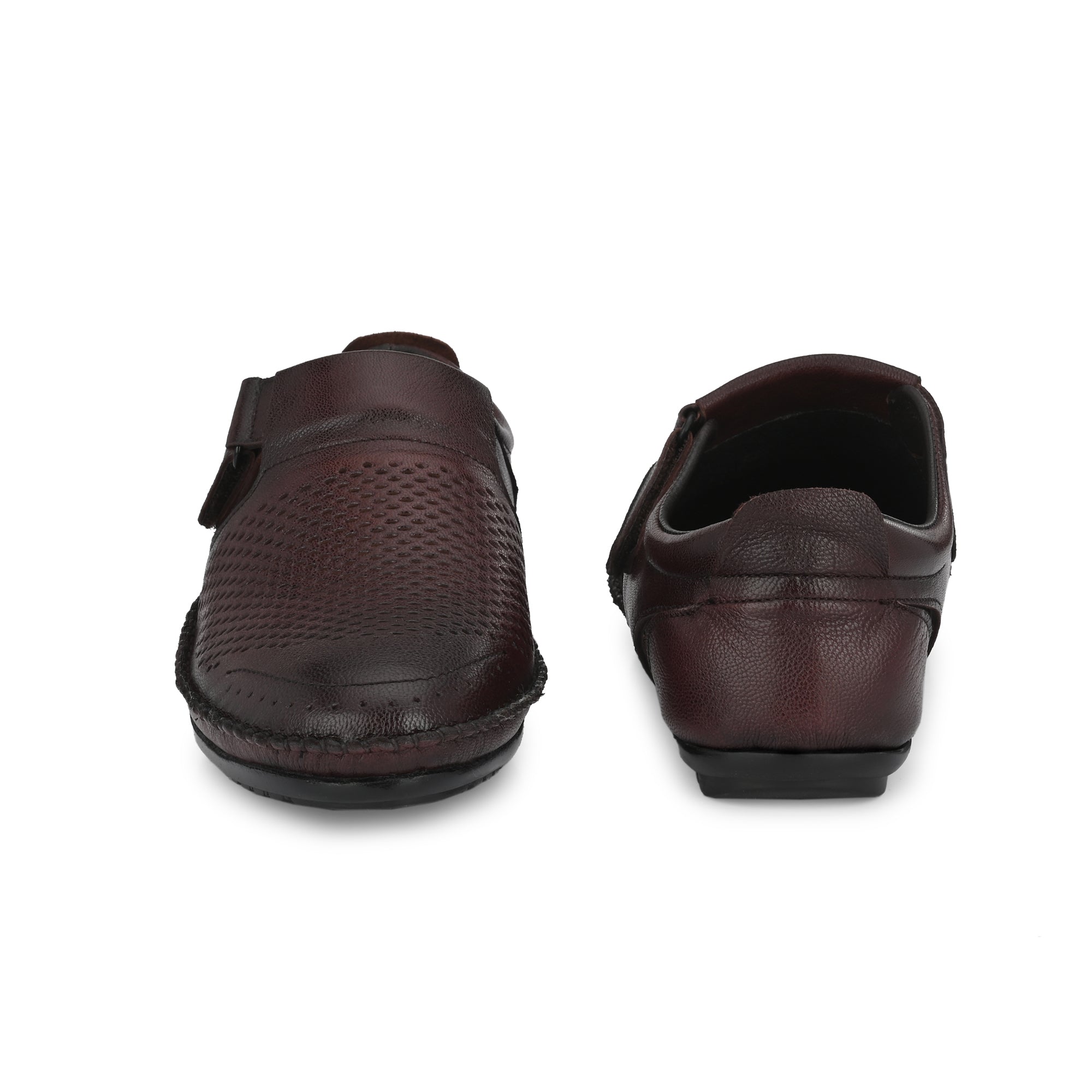 Egoss Leather Casual Slip On Shoes For Men