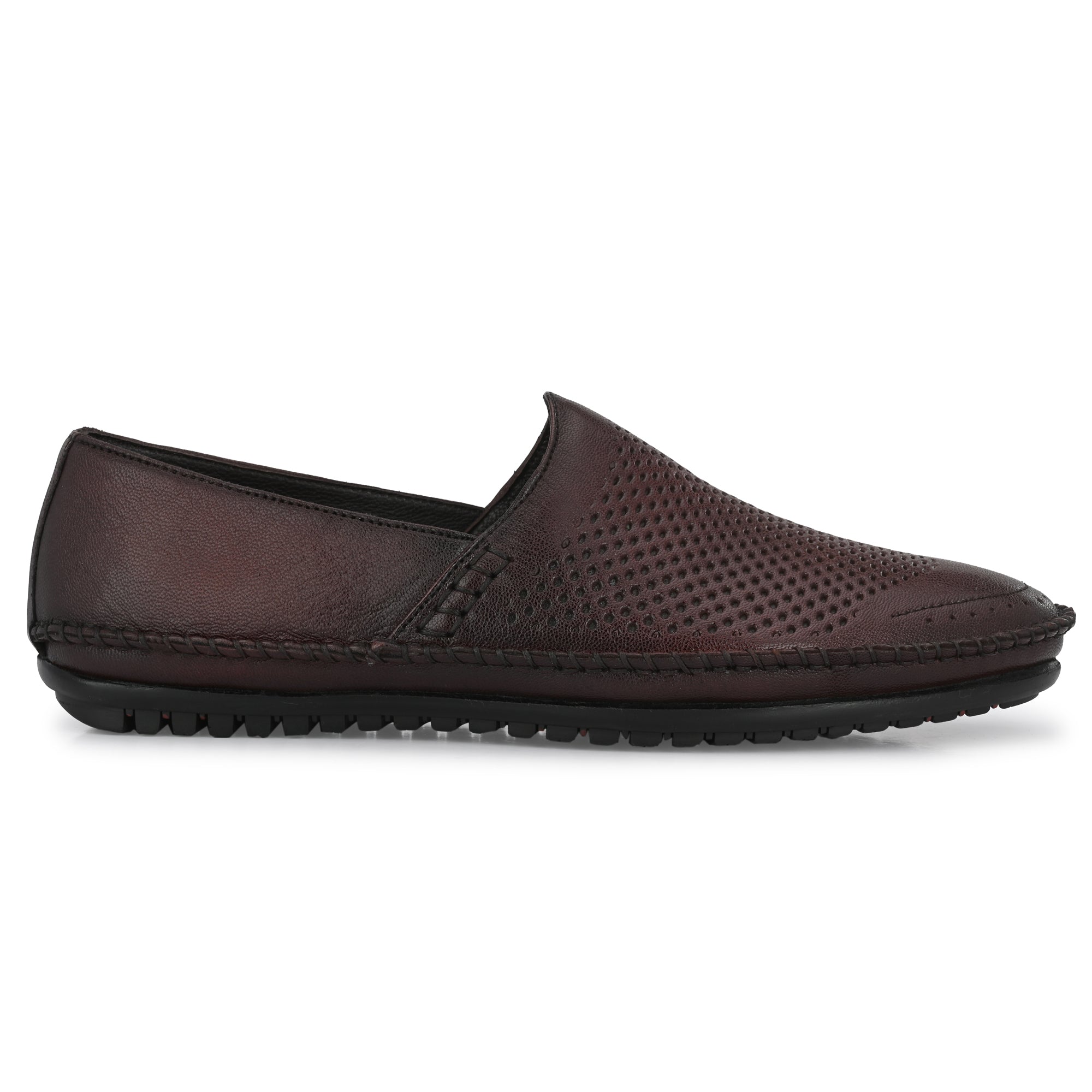 Egoss Leather Casual Slip On Shoes For Men