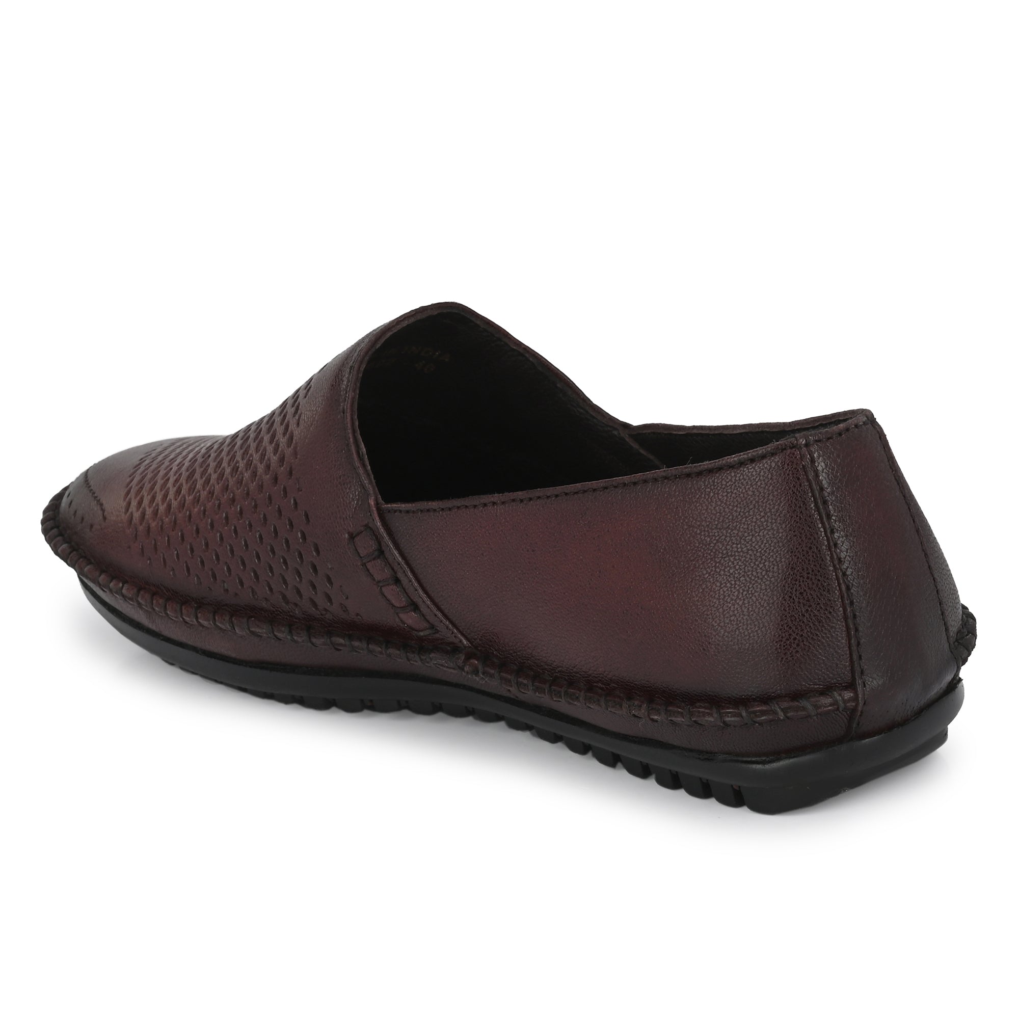 Egoss Leather Casual Slip On Shoes For Men