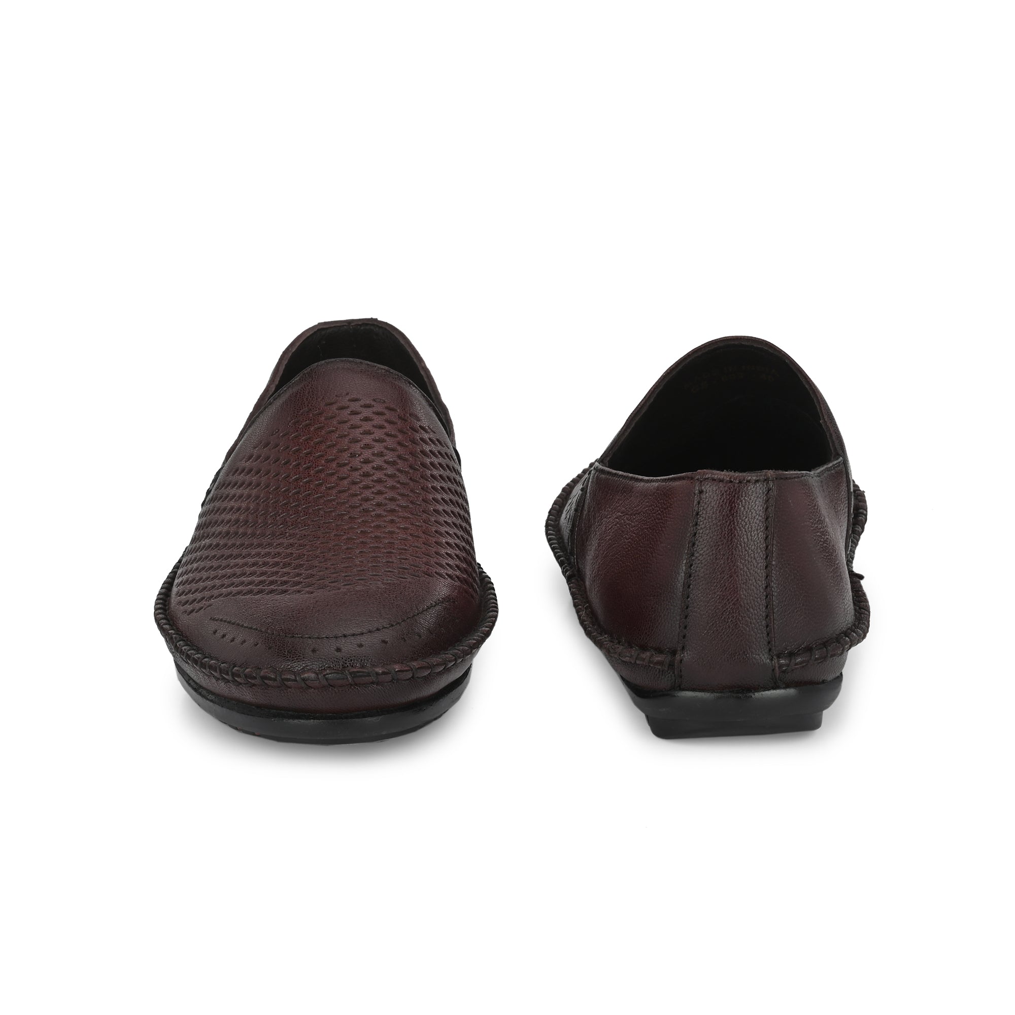 Egoss Leather Casual Slip On Shoes For Men