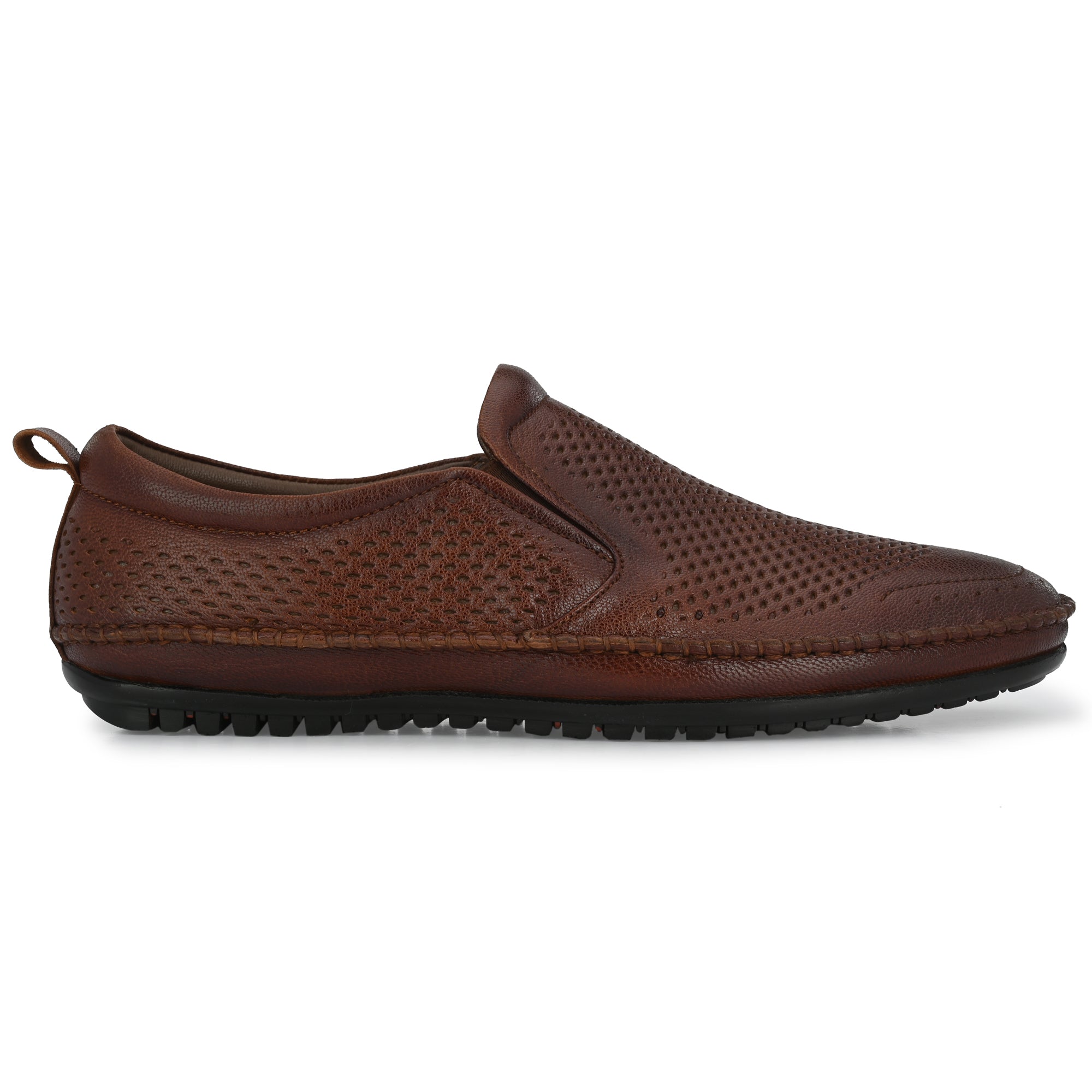 Egoss Leather Casual Slip On Shoes For Men