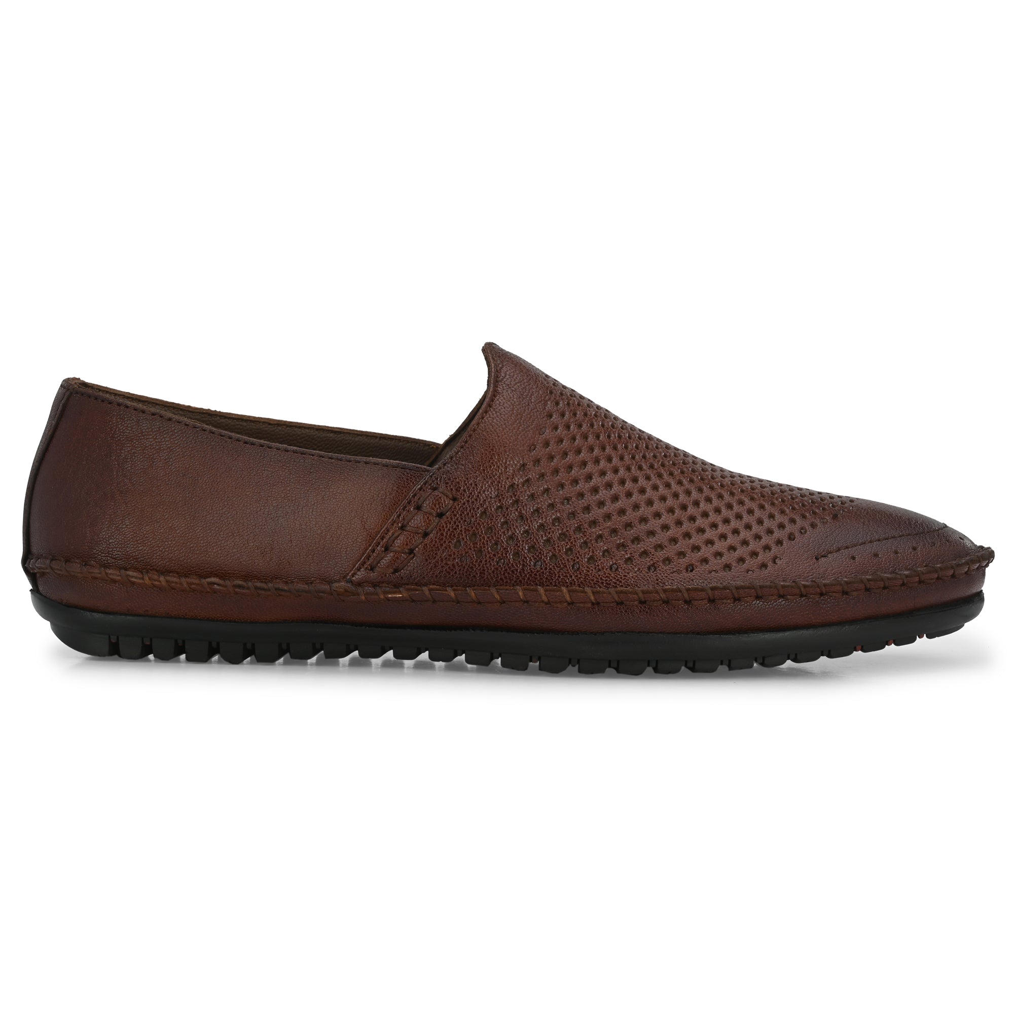 Egoss Leather Casual Slip On Shoes For Men