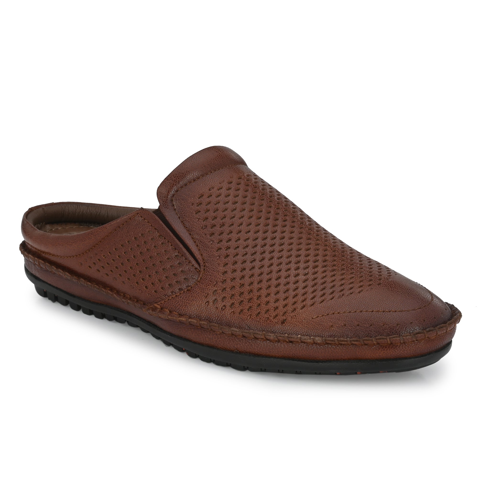 Egoss Leather Casual Slip On Shoes For Men