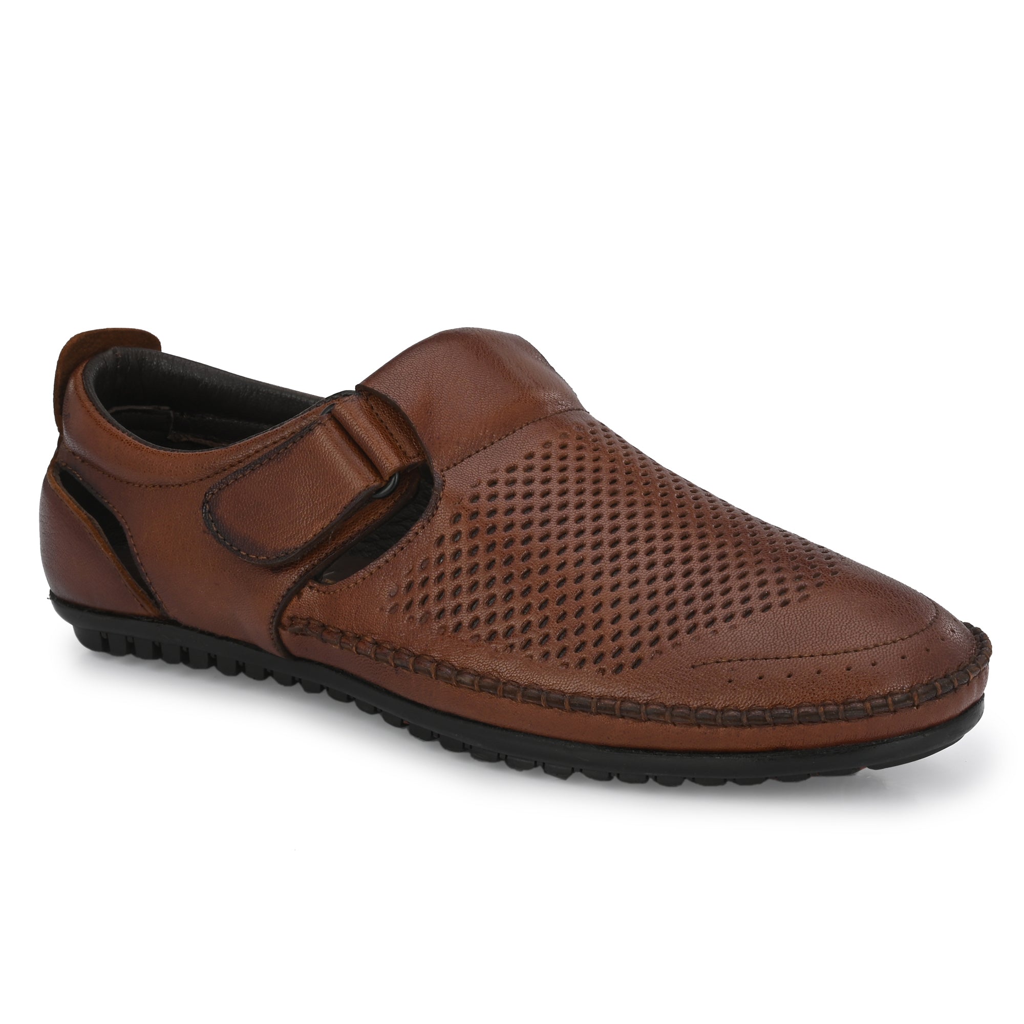 Egoss Leather Casual Slip On Shoes For Men