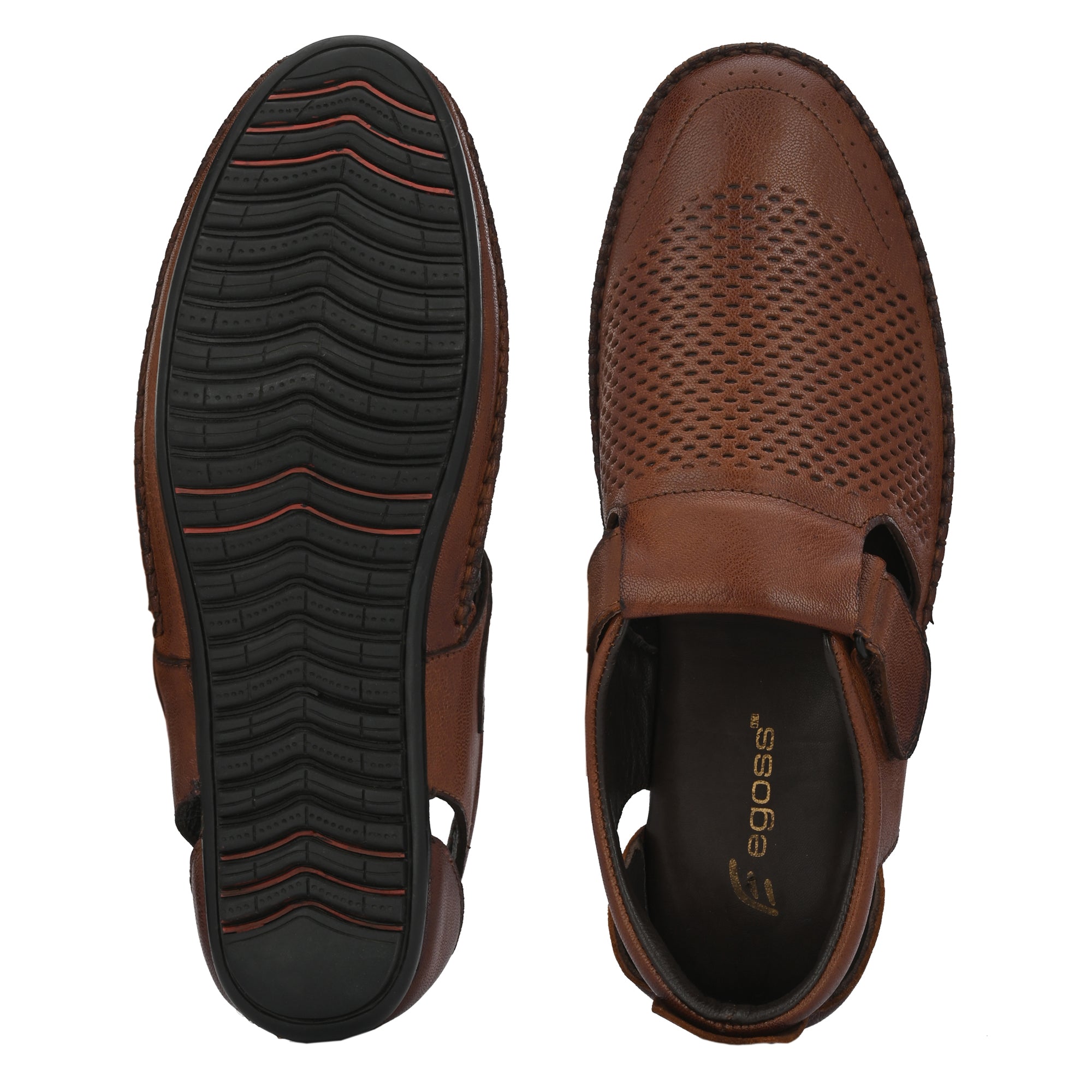 Egoss Leather Casual Slip On Shoes For Men