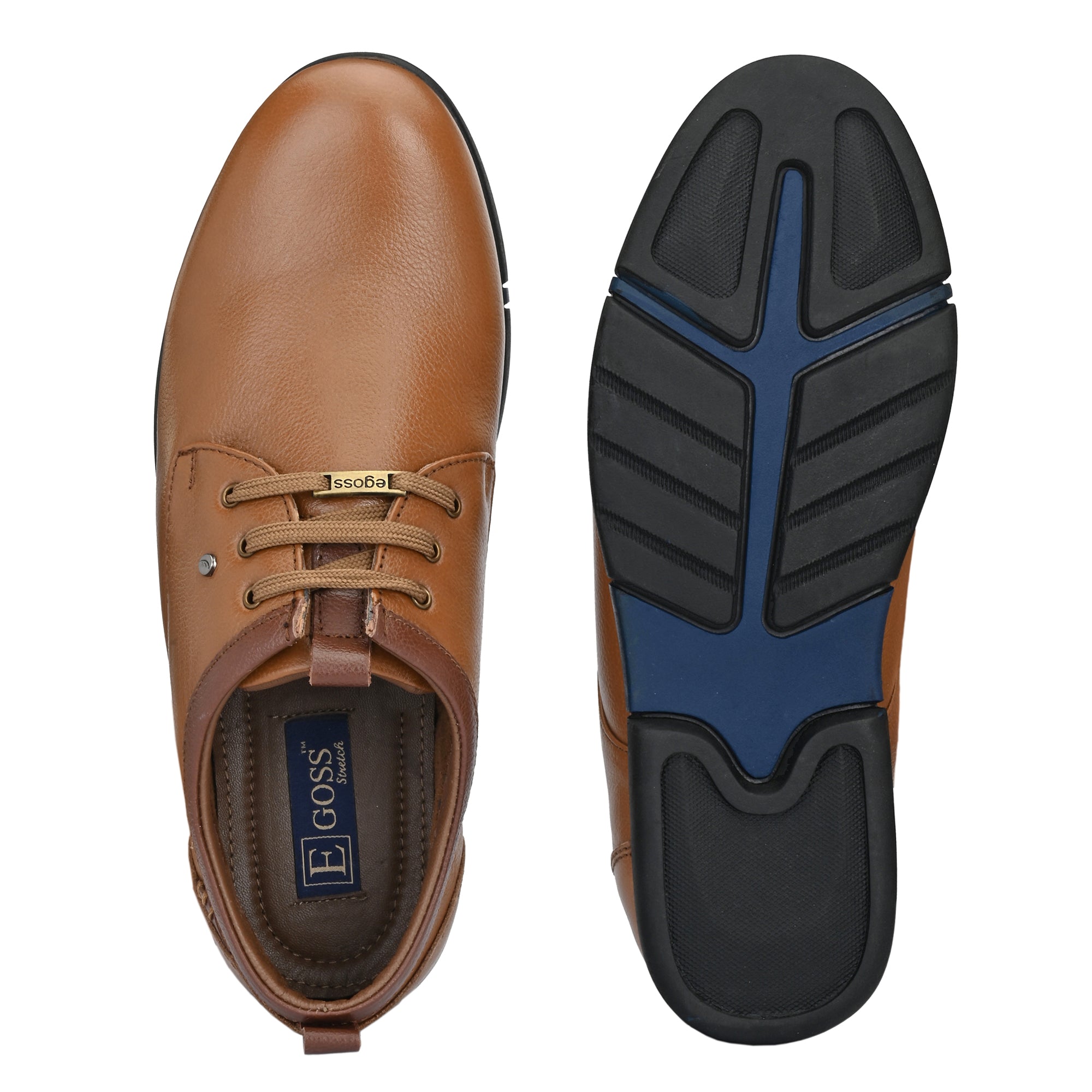 Egoss Casual Leather Derby Shoes For Men