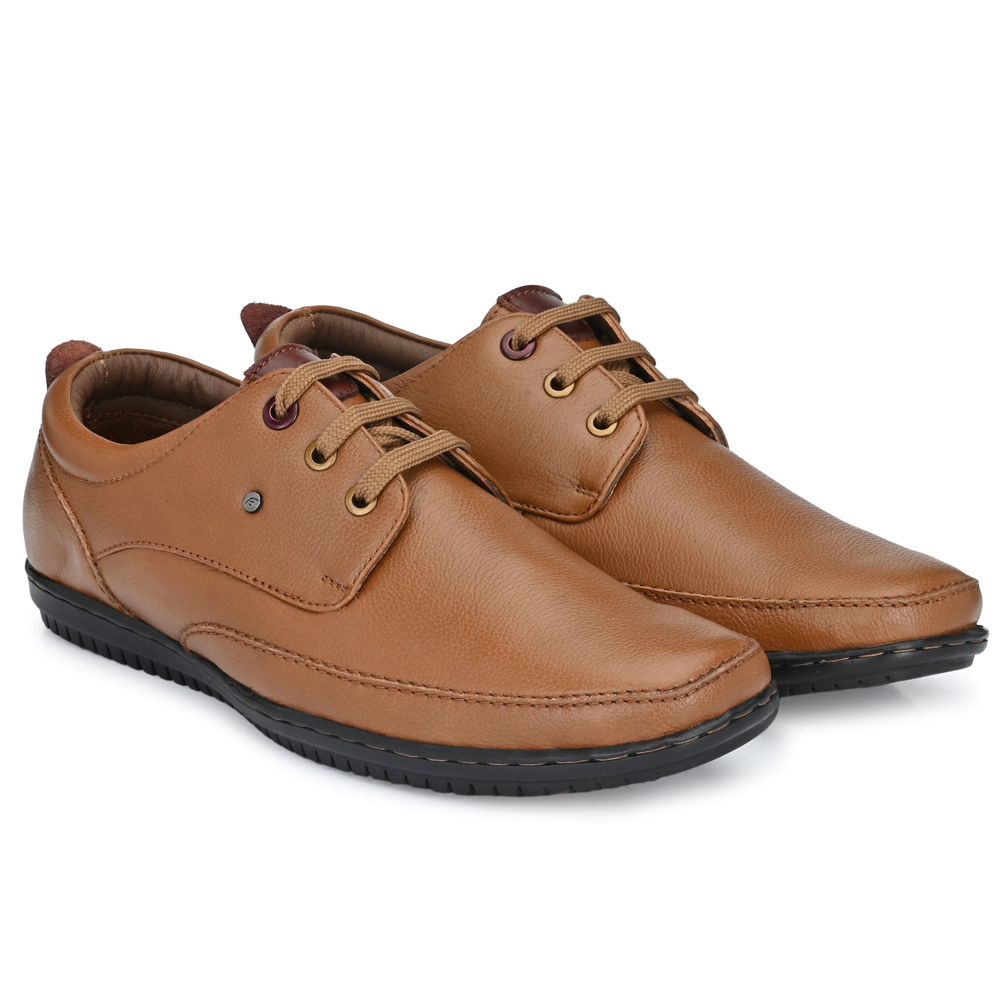 Egoss Leather Casual Lace Up Shoes For Men