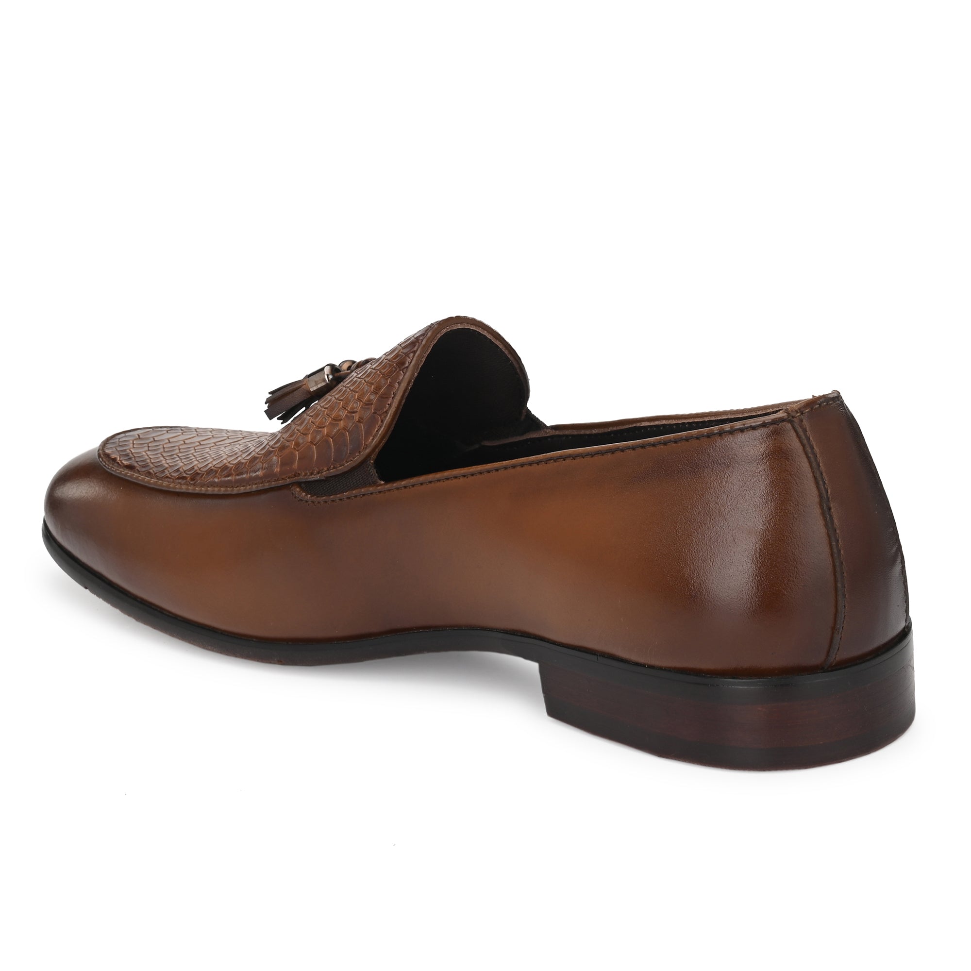 Imprinted Tassel Formal Loafers For Men