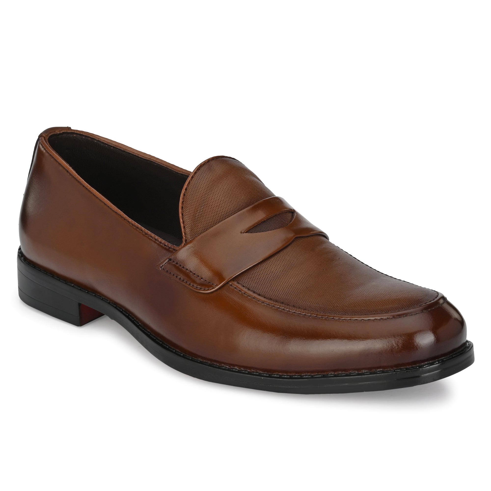 Egoss Formal Penny Loafers For Men with Textured Top