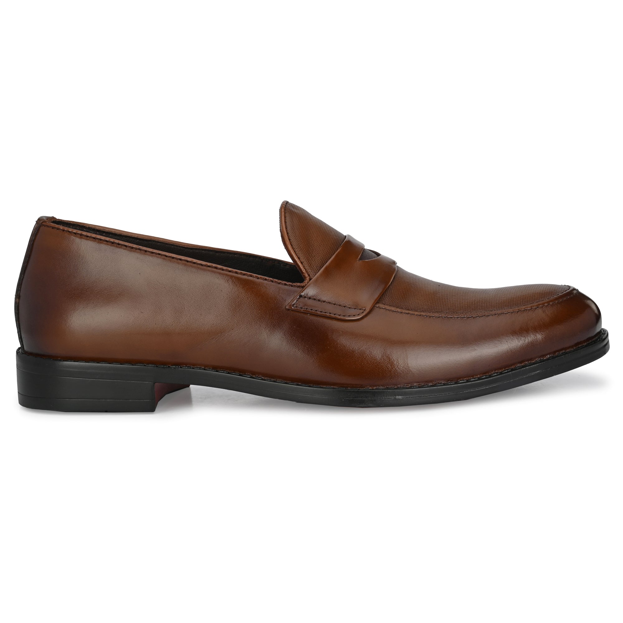 Egoss Formal Penny Loafers For Men with Textured Top