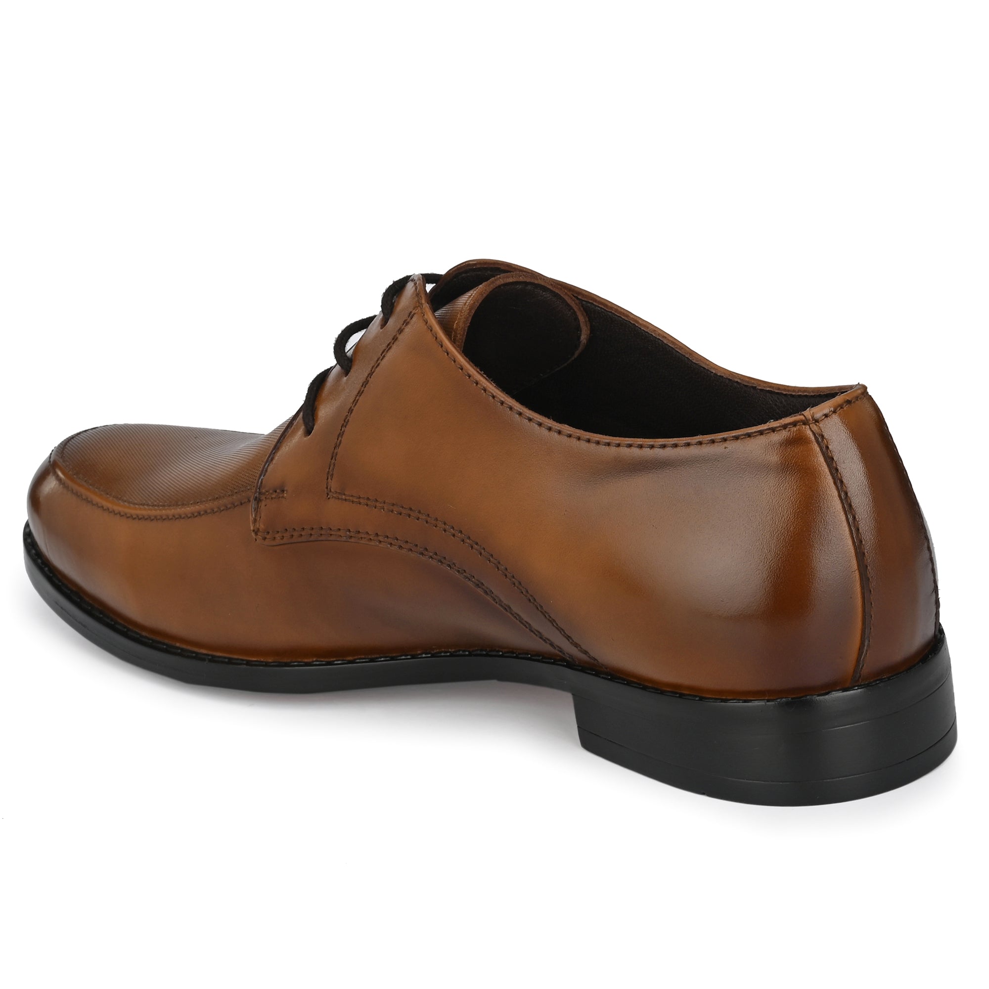 Textured Derby Lace Up Shoes For Men