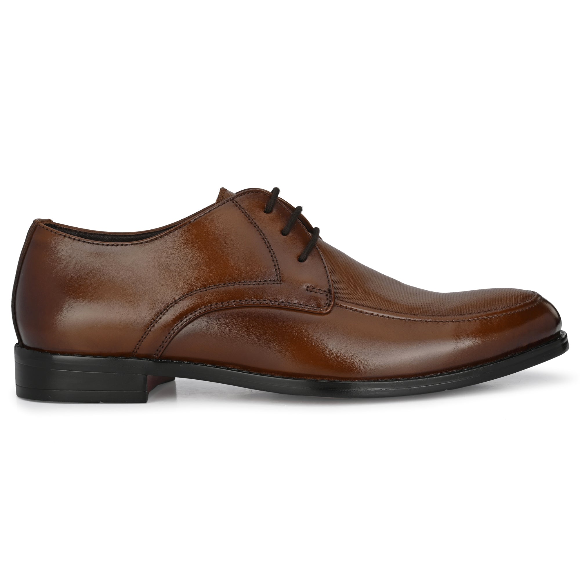 Textured Derby Lace Up Shoes For Men