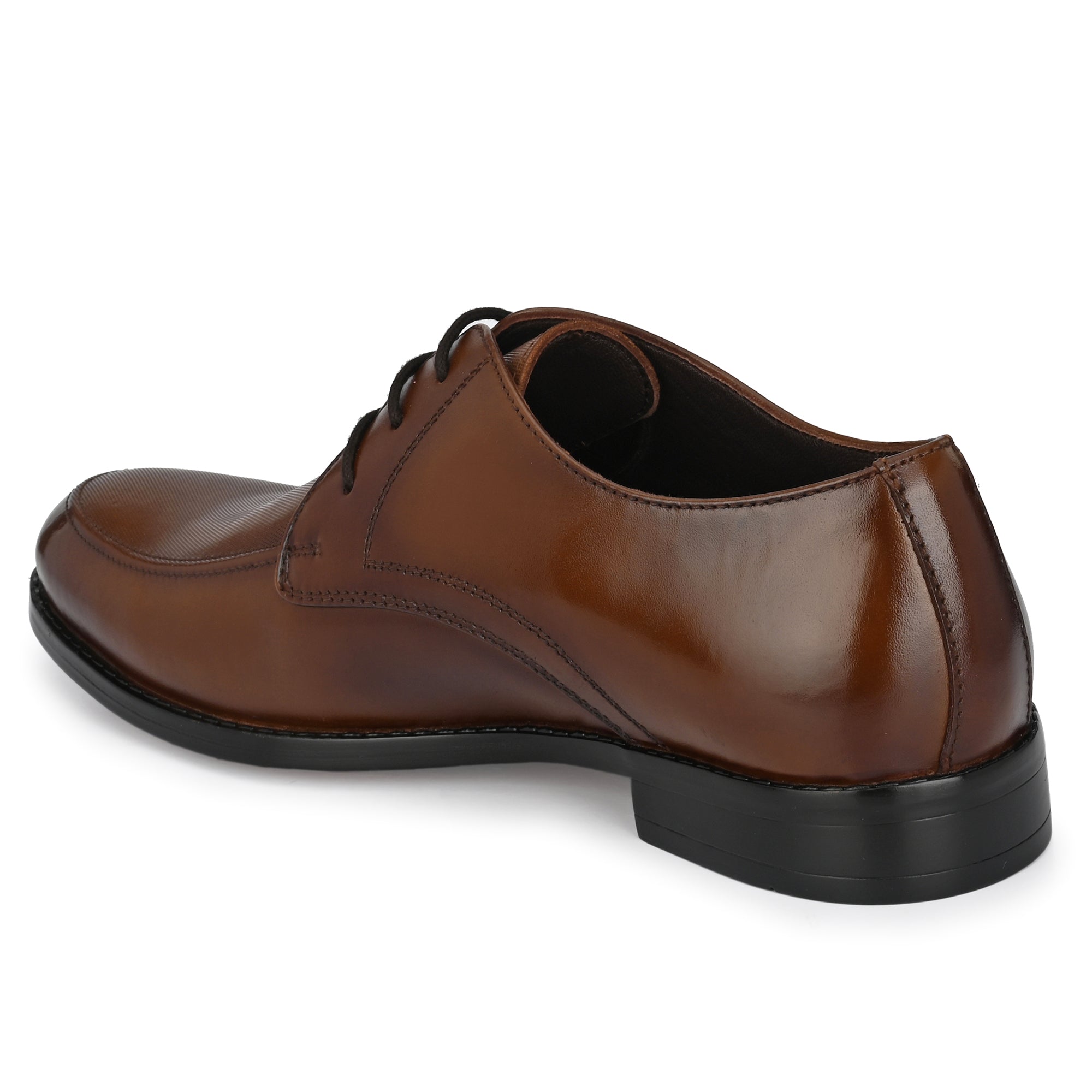 Textured Derby Lace Up Shoes For Men