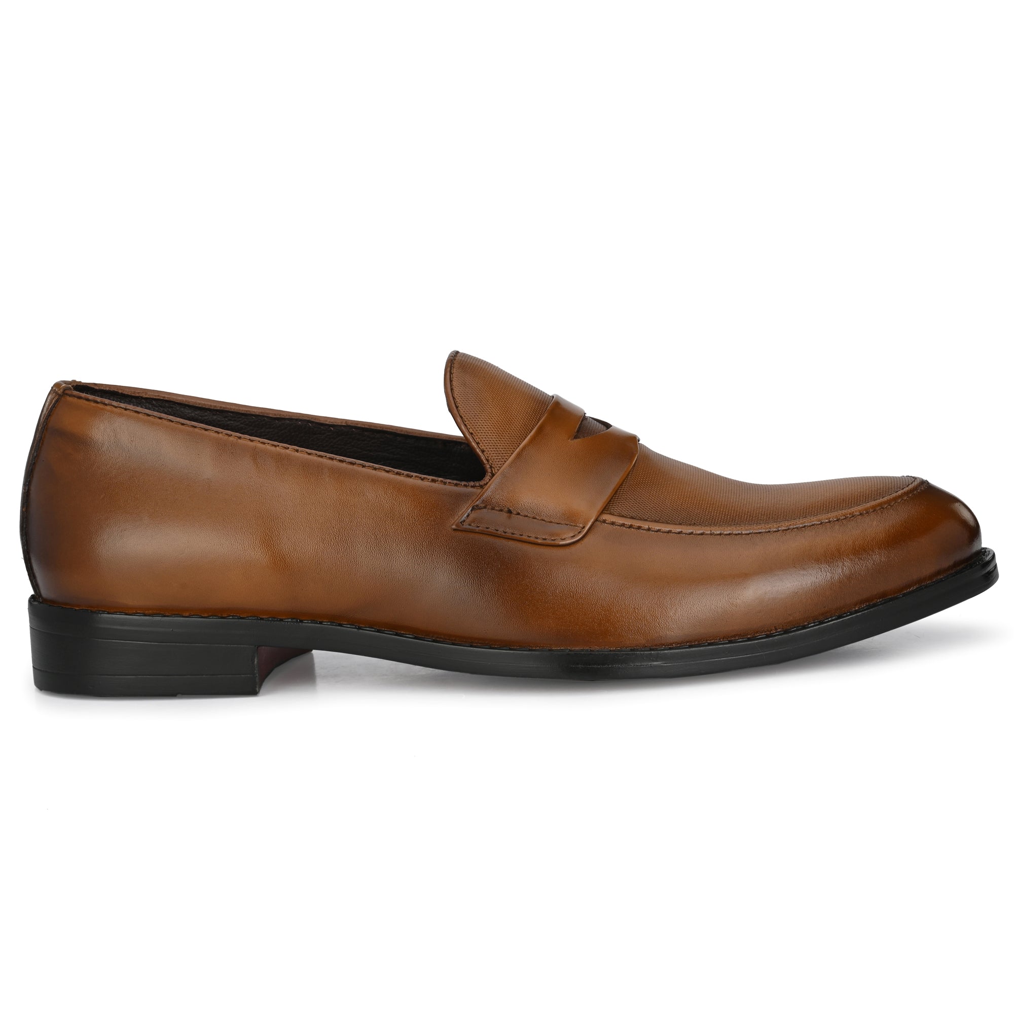 Egoss Formal Penny Loafers For Men with Textured Top