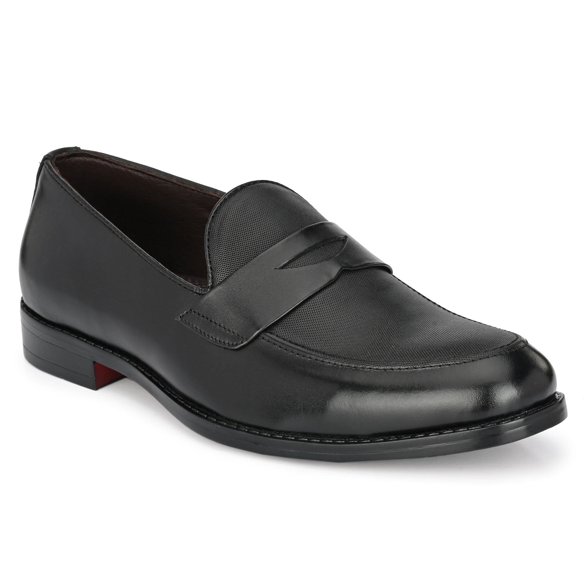 Egoss Formal Penny Loafers For Men with Textured Top