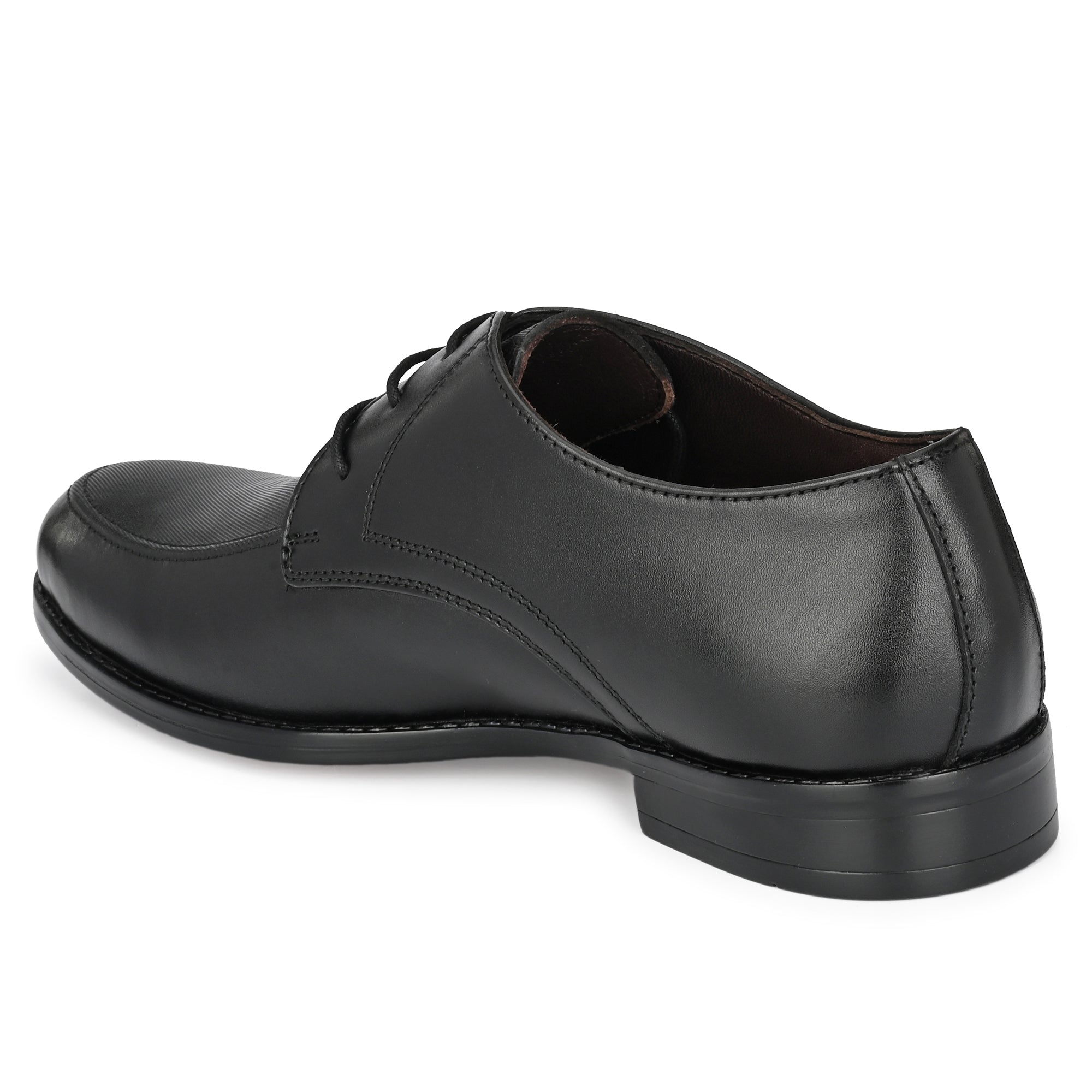 Textured Derby Lace Up Shoes For Men