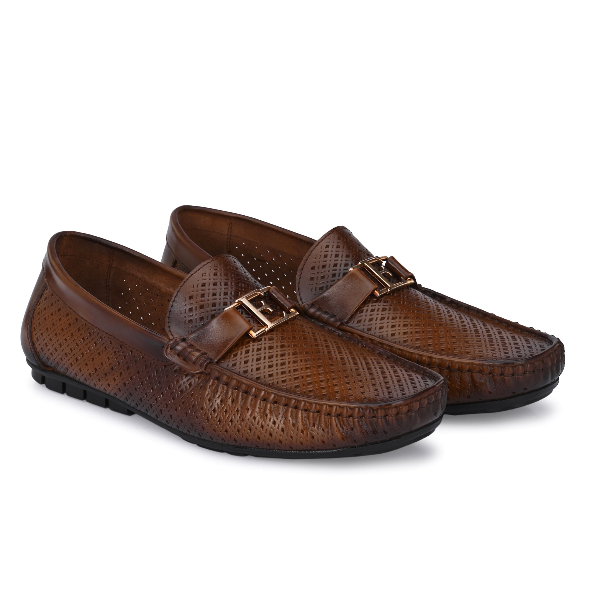 Egoss Buckled Casual Slip on Loafers For Men