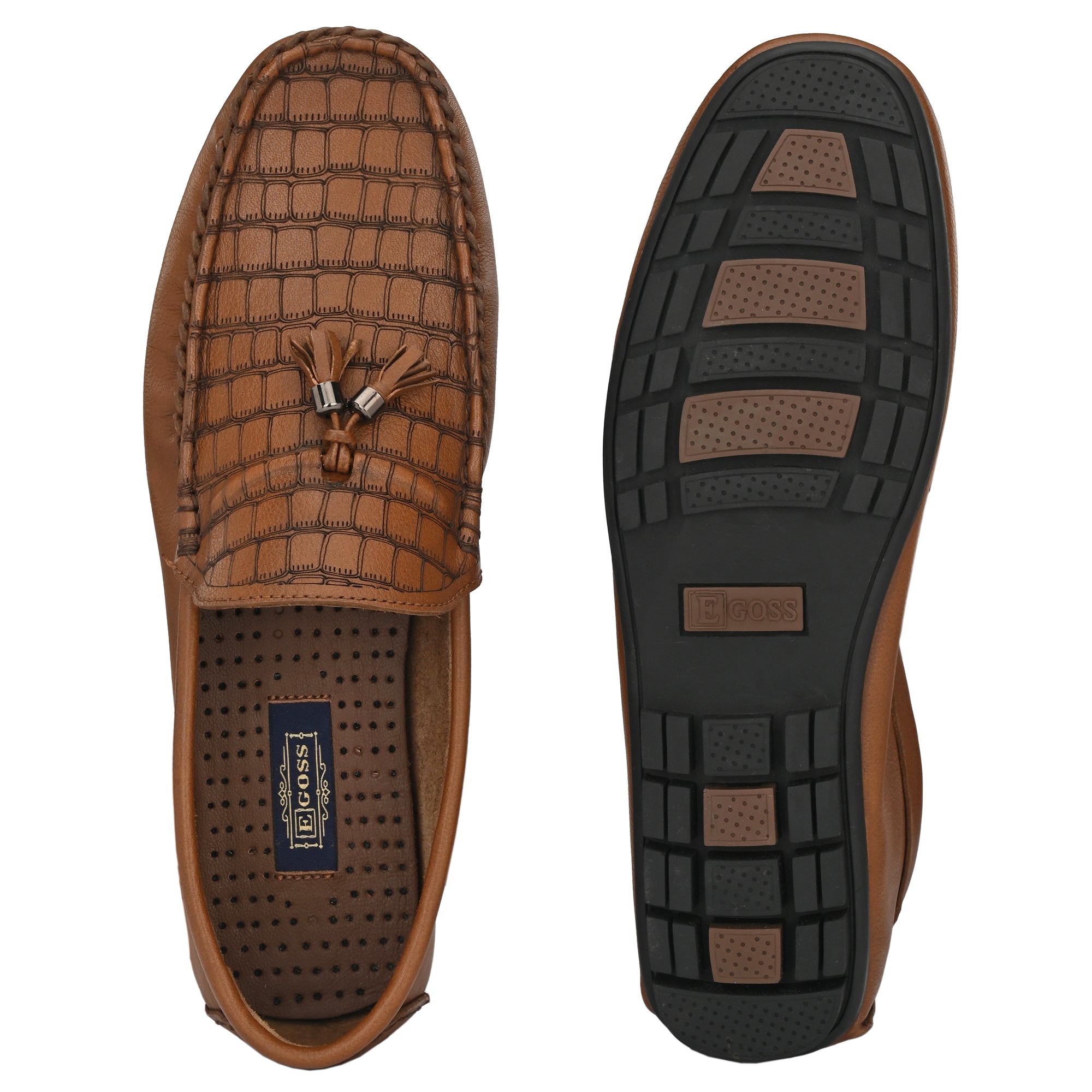 Egoss Casual Leather Slip-on Shoes For Men