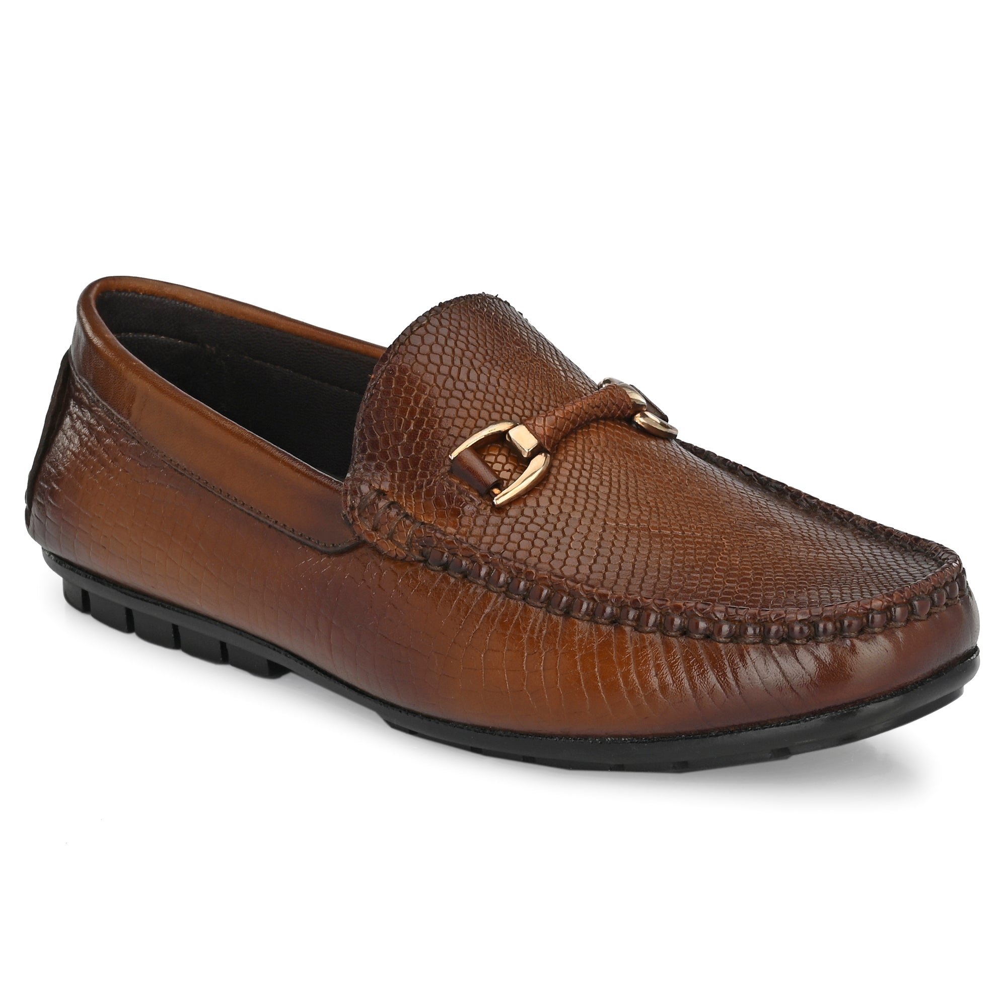 Egoss Mens Buckled Formal Loafers