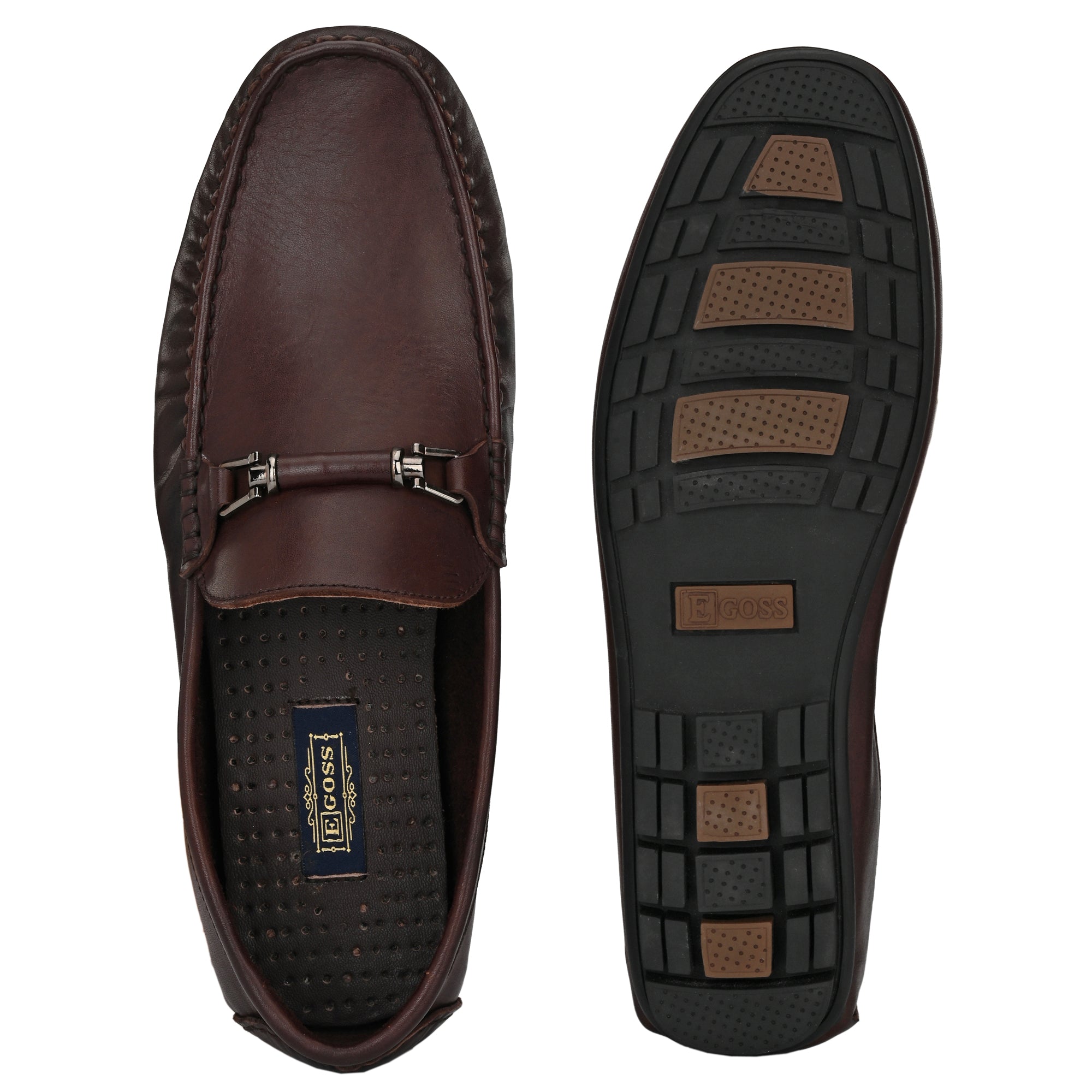 Egoss Casual Leather Slipon Loafers For Men