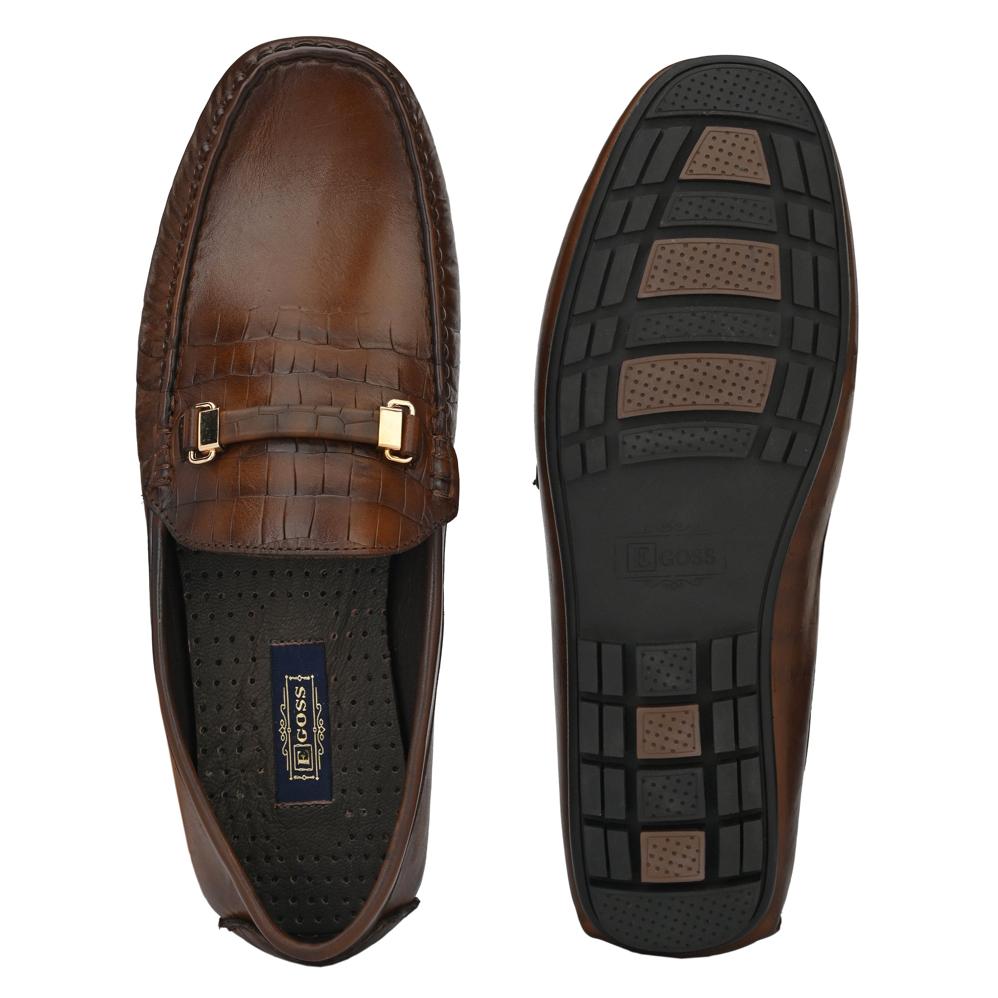 Buckled Formal Loafers For Men by Egoss