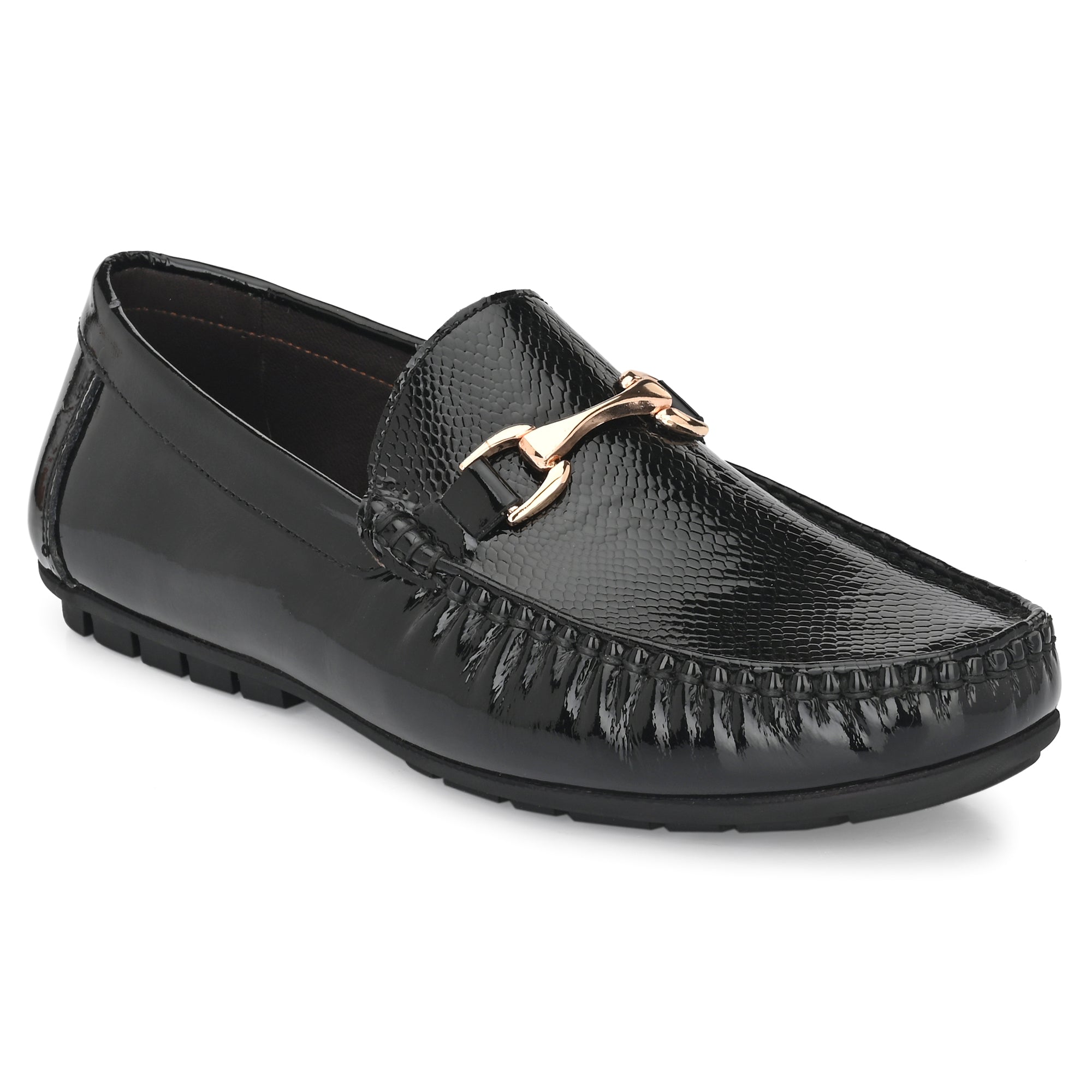 Egoss Buckled Slip On Loafers For Men