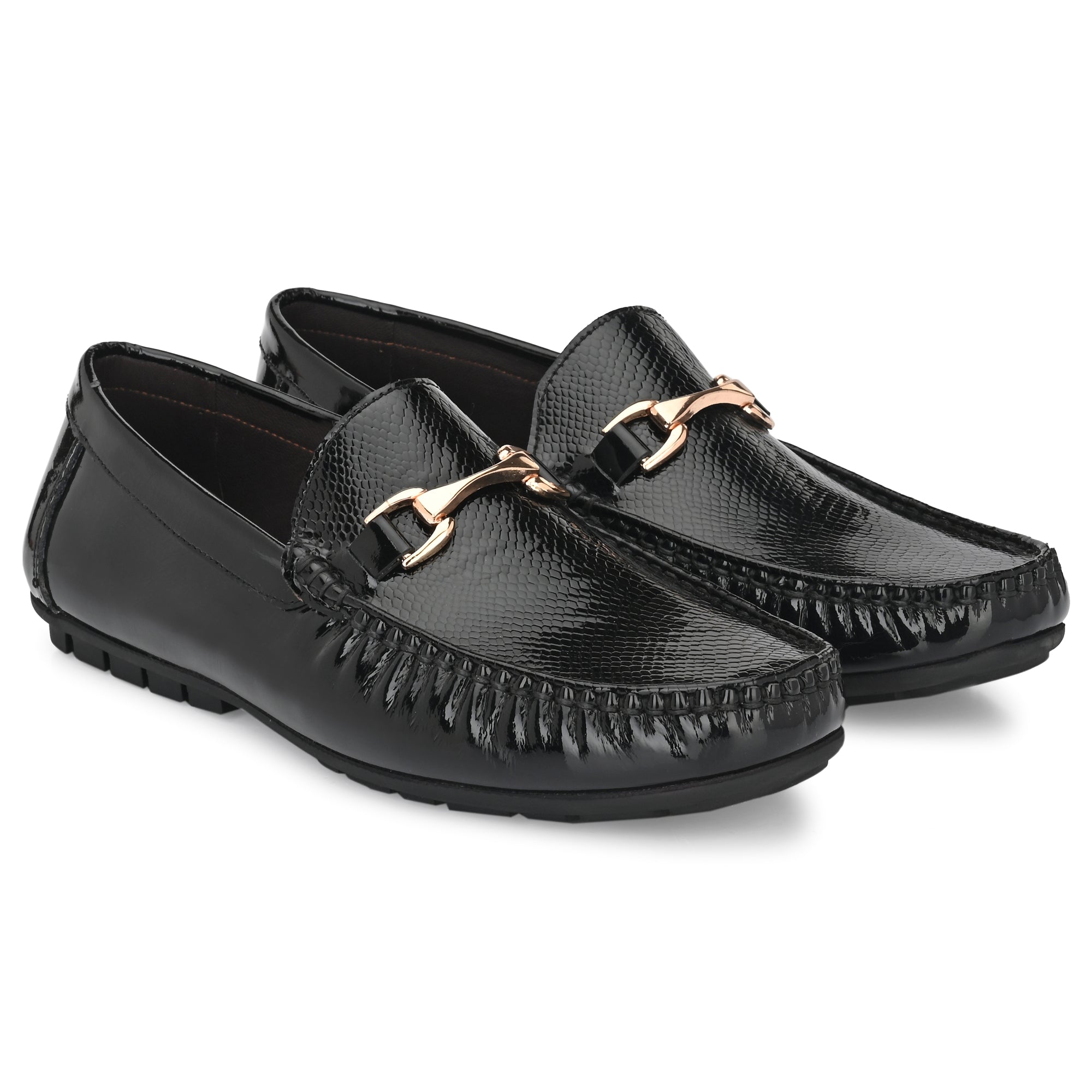 Egoss Buckled Slip On Loafers For Men