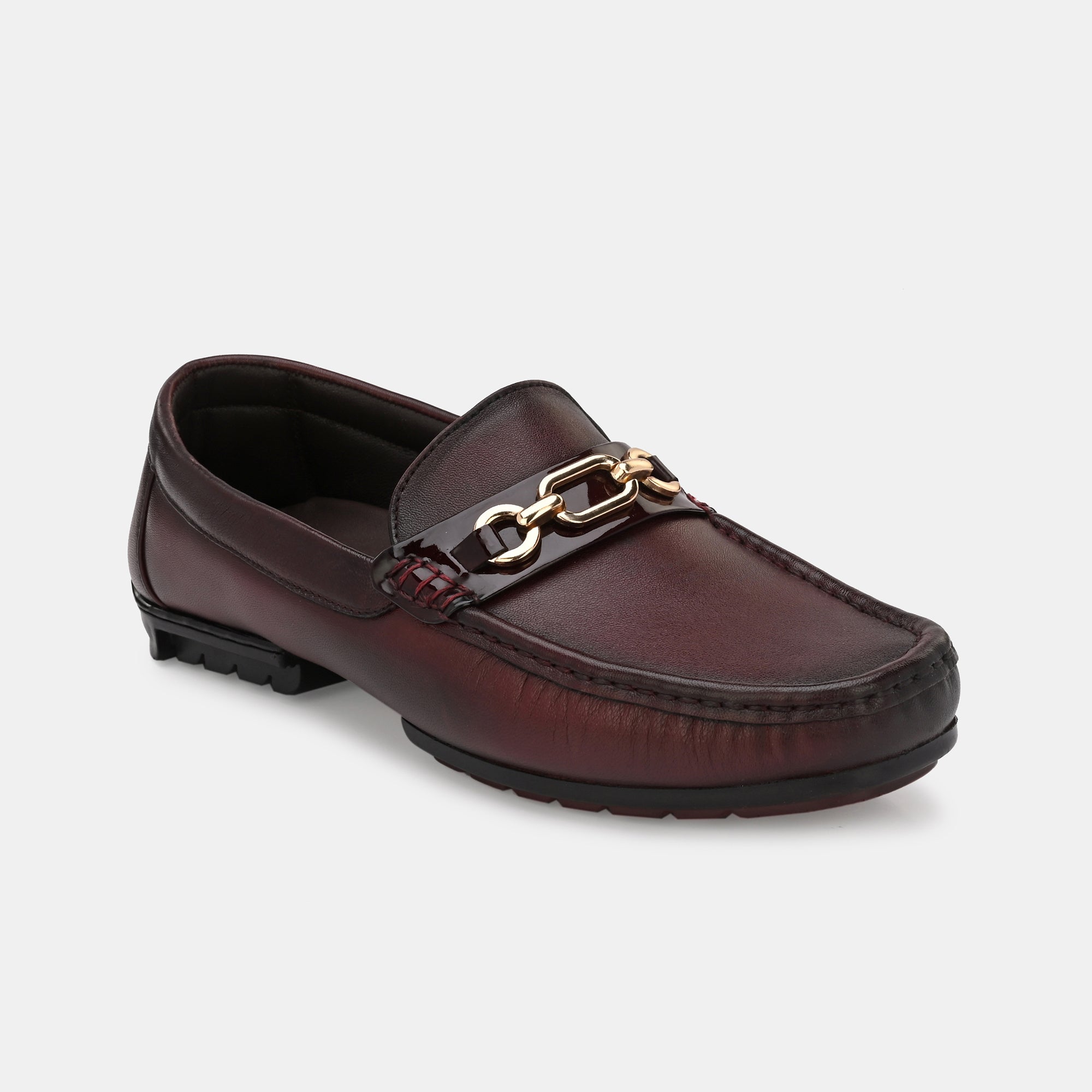 Cherry Buckled Loafers by Lafattio