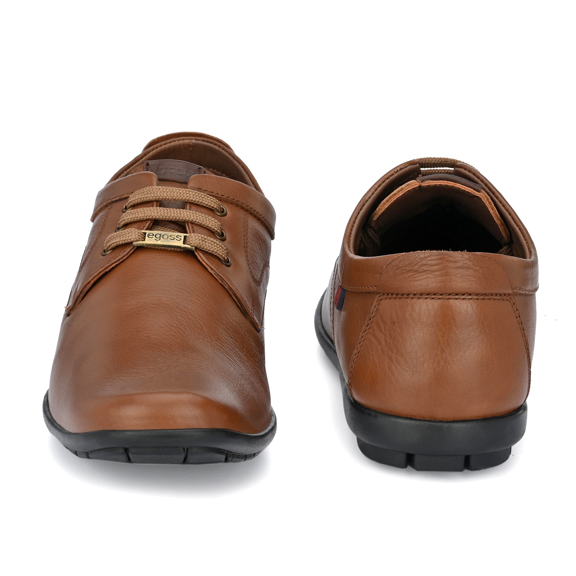 Egoss Leather Casual Lace Up Shoes For Men