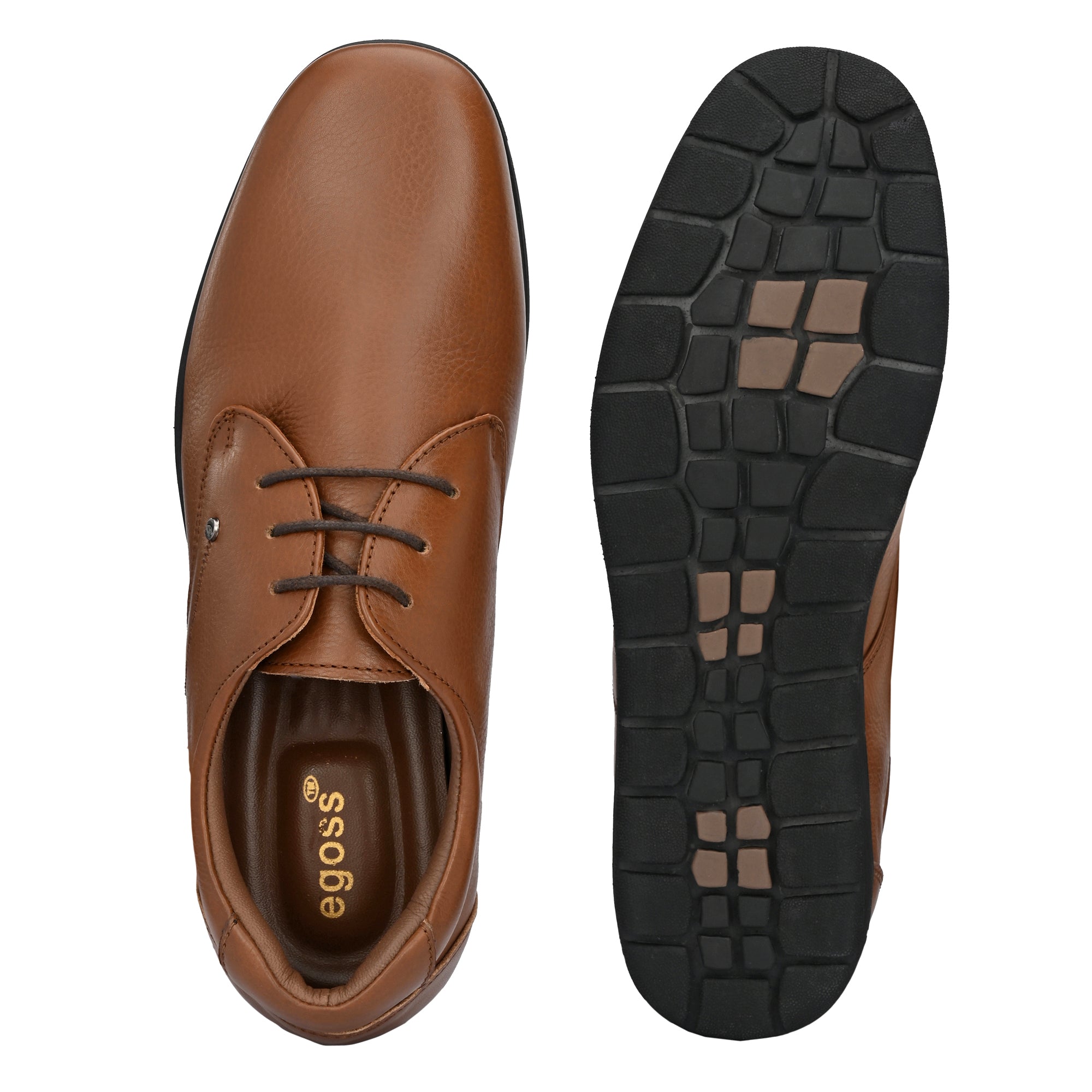 Egoss Leather Casual Lace Up Shoes For Men