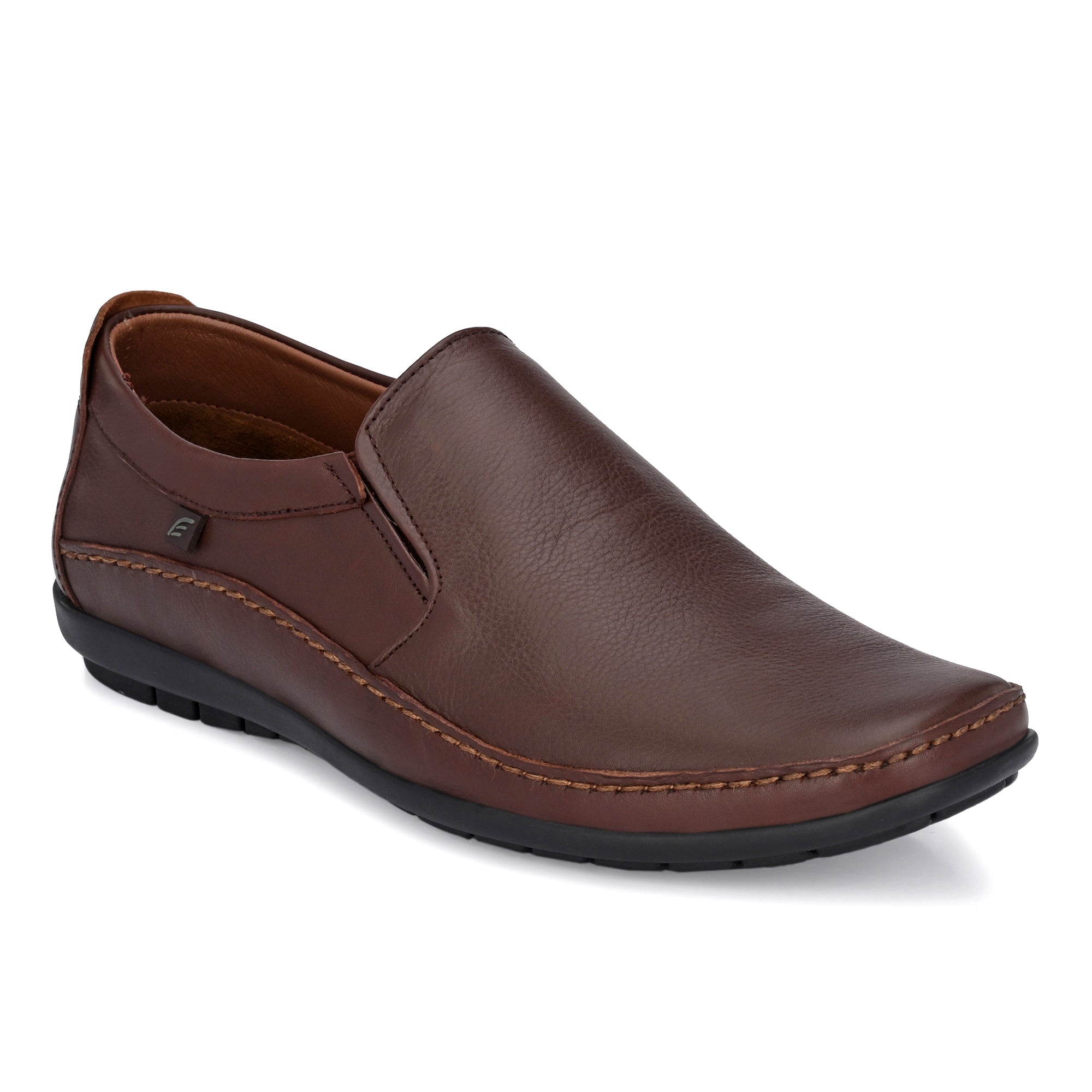 Egoss Leather Casual Slip On Shoes For Men